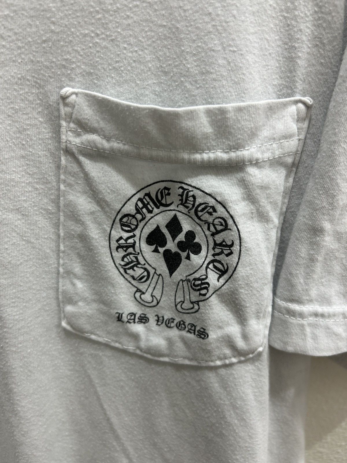 Chrome Hearts Chrome Hearts White Las Vegas Exclusive Pocket Tee Size US L / EU 52-54 / 3 - 4 Thumbnail