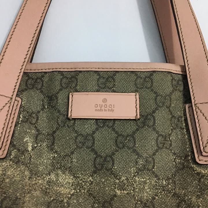 Gucci Gucci GG Supreme Canvas Leather Totebag Authentic Size ONE SIZE - 10 Thumbnail