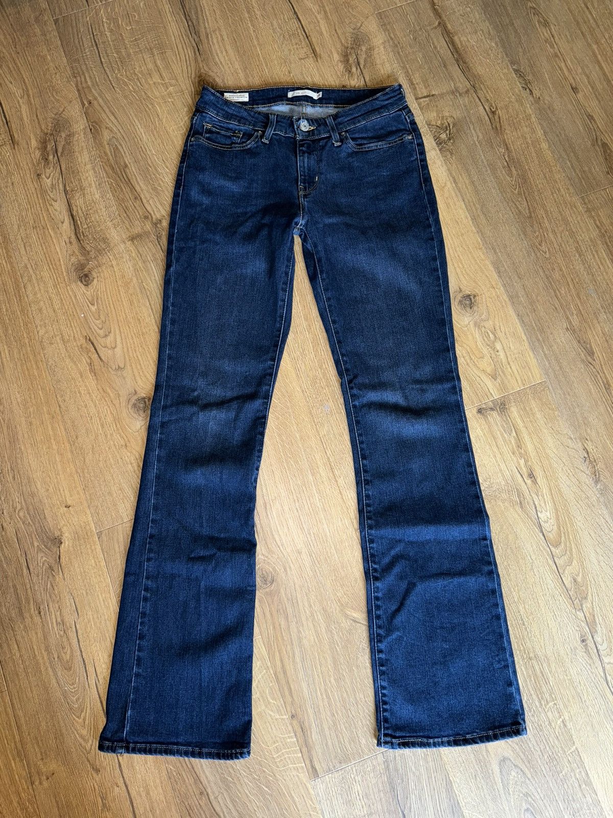 Levi's × Vintage Levi’s Navy Flared Jeans Size 29" - 2 Thumbnail