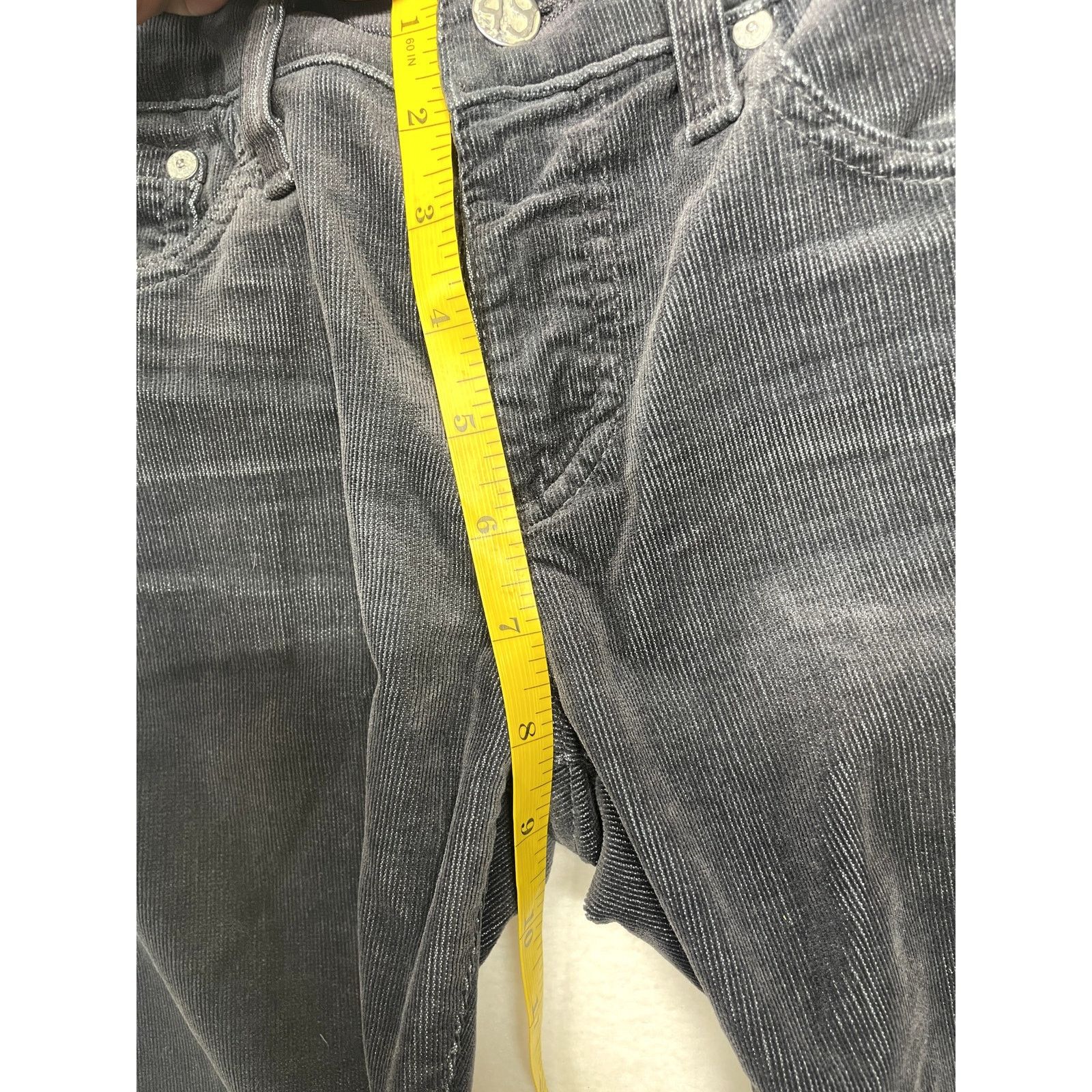 Other Adriano Goldschmied Women’s Size 29R Black Corduroy Jeans Size 29" - 7 Thumbnail