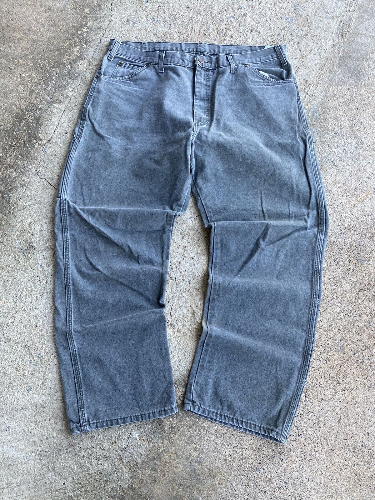 Carhartt × Dickies Vintage Y2K Faded Baggy Dickies Distressed Carpenters Size US 38 / EU 54 - 8 Thumbnail