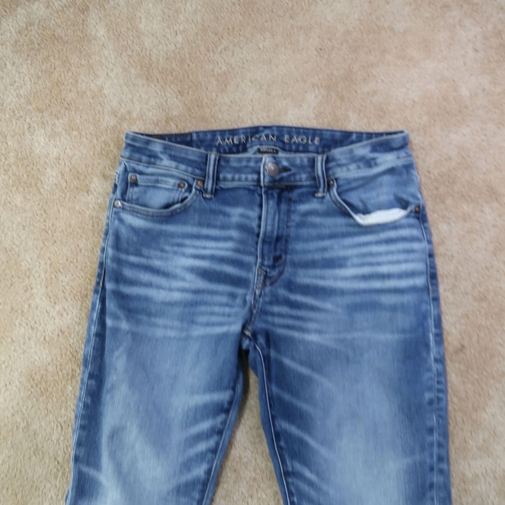American Eagle Outfitters American Eagle Outfitters Jeans Skinny Men 32x32 Blue Denim Airflex Athletic 90s Hipster Jeans Mens Size US 32 / EU 48 - 2 Thumbnail