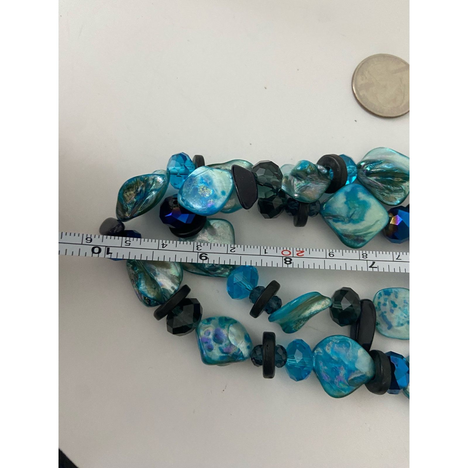 Other bright blue shell bead necklace Size ONE SIZE - 4 Thumbnail