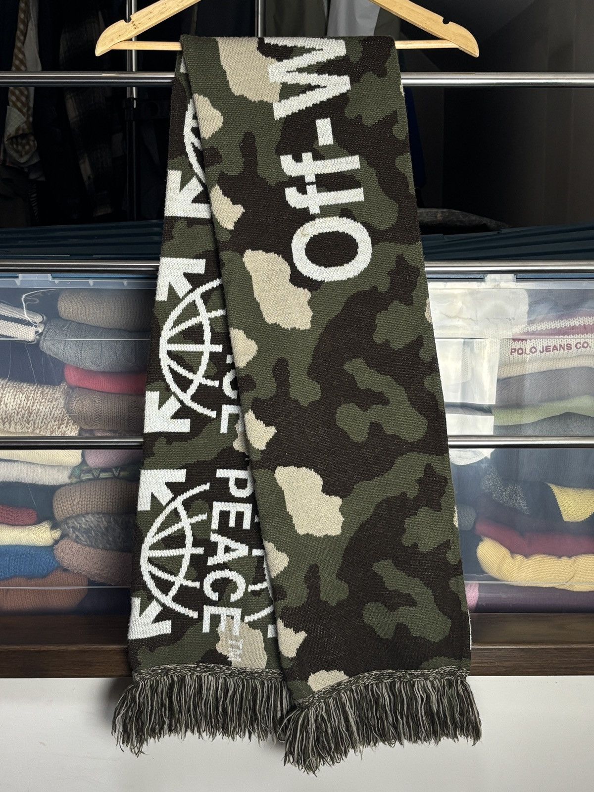 Off-White Off-White Peace Camo Camouflage Scarf Virgil Abloh Rare Size ONE SIZE - 1 Thumbnail