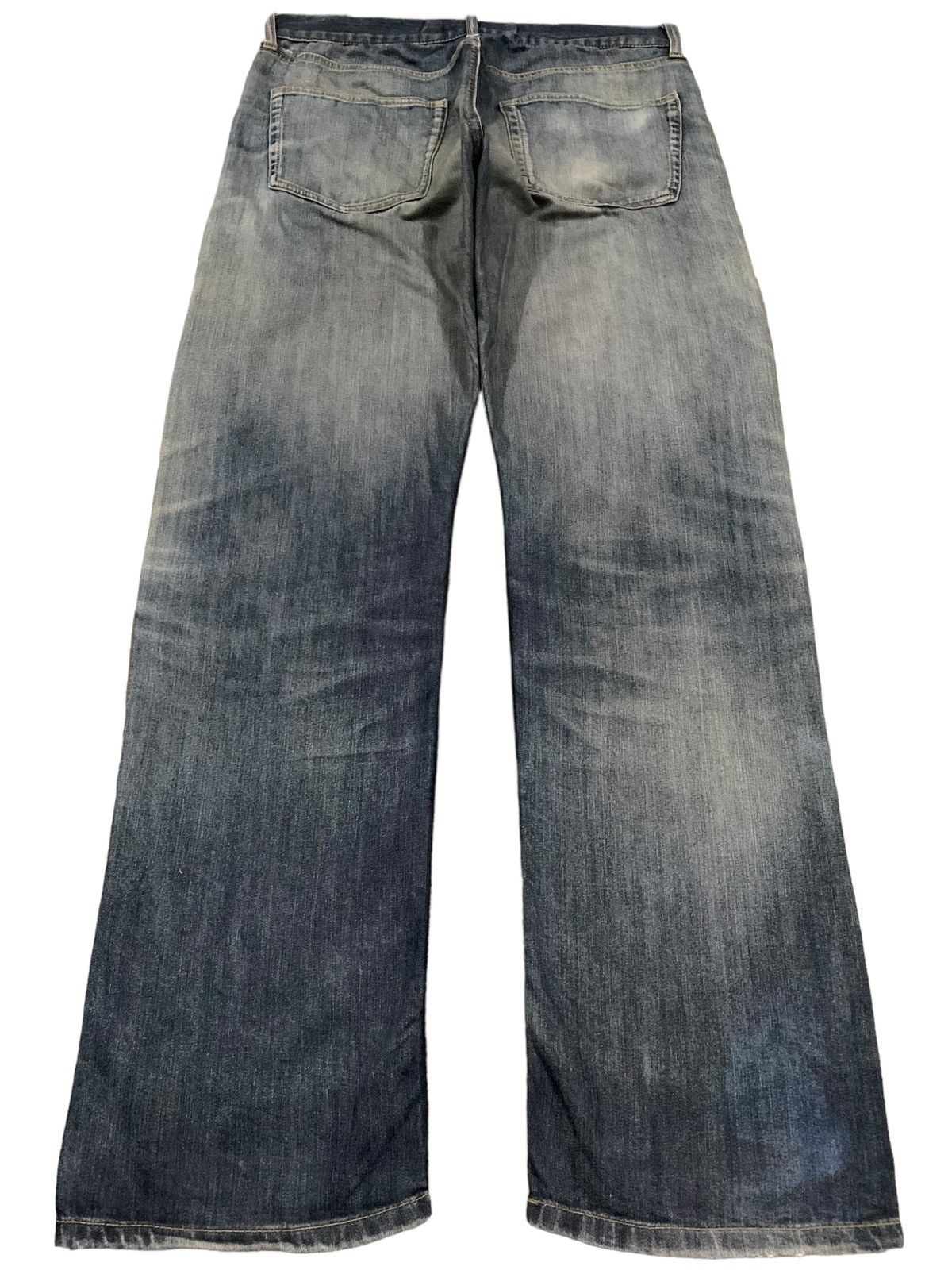 14th Addiction Vintage Japanese Brand Oririn Loose Distressed Grunge Jeans Size US 33 - 2 Thumbnail