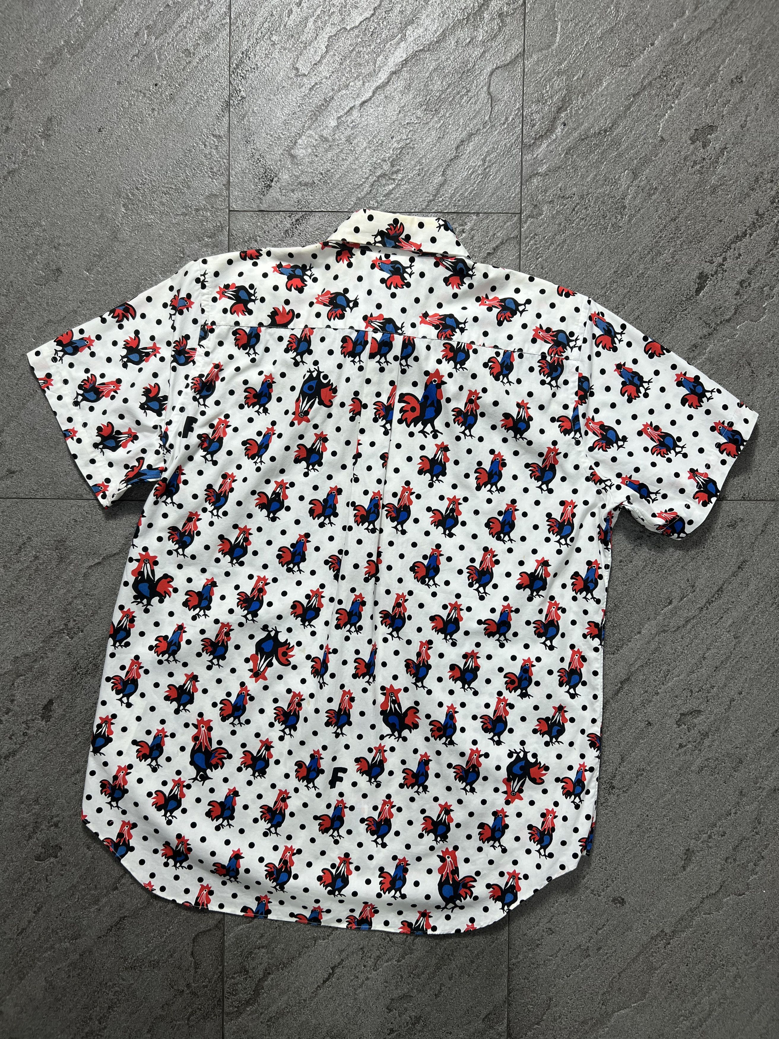 Comme des Garcons Comme des Garçons Black Chicken Printed Dot Shirt Size US M / EU 48-50 / 2 - 2 Thumbnail