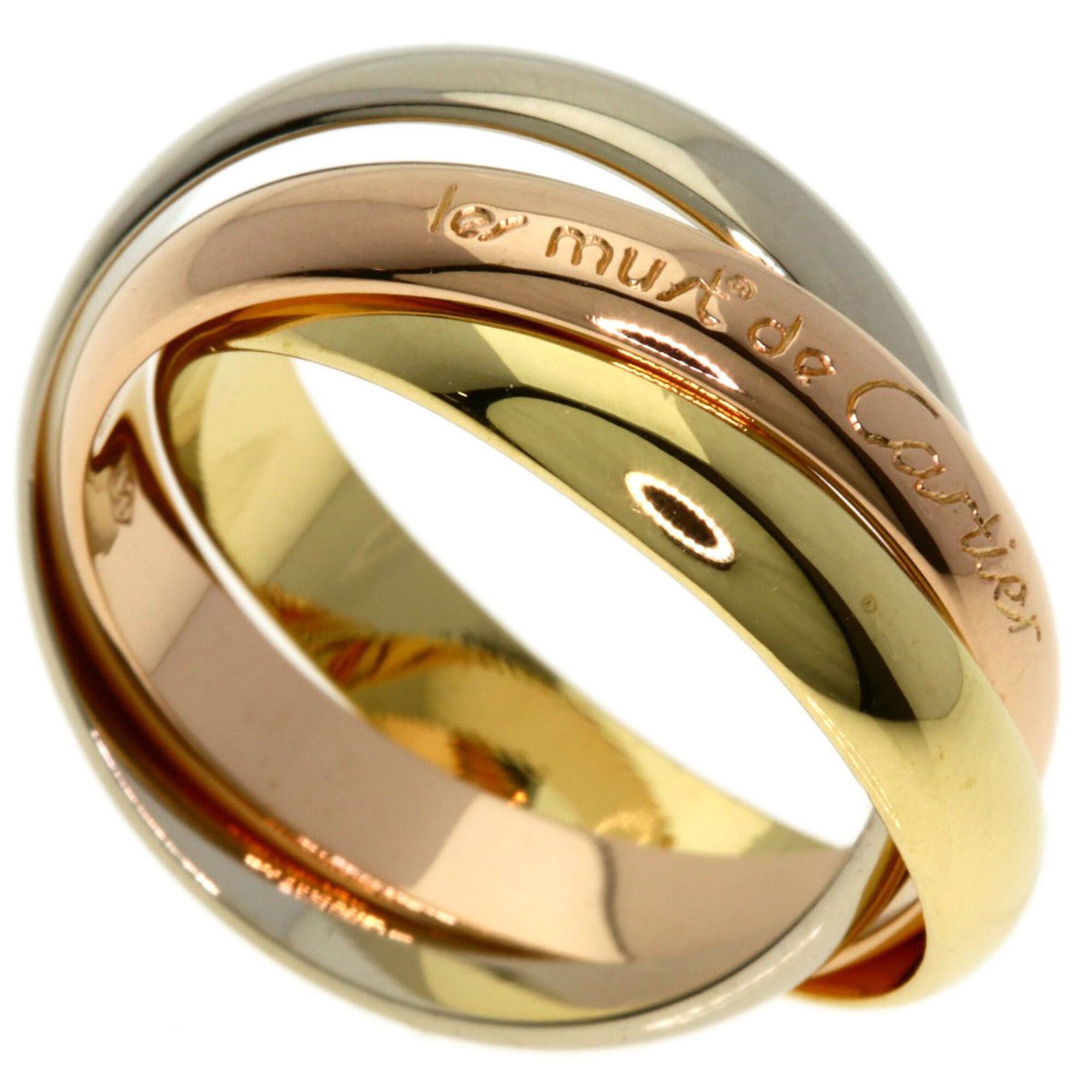 Cartier Cartier Trinity #53 Ring - 18K Yellow Gold/18K Pink White Gold Women's CARTIER Size ONE SIZE - 1 Thumbnail
