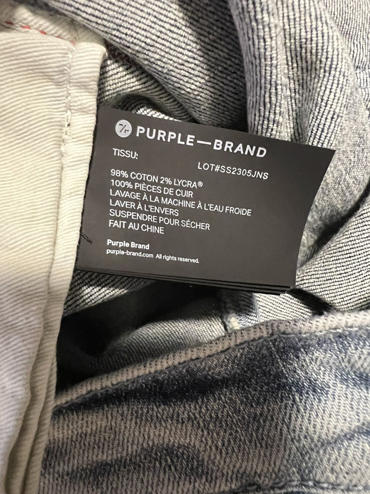 Purple Brand Purple Brand Jeans Mens Slim Fit P001 Blue Size 31/30 Size US 31 - 6 Thumbnail