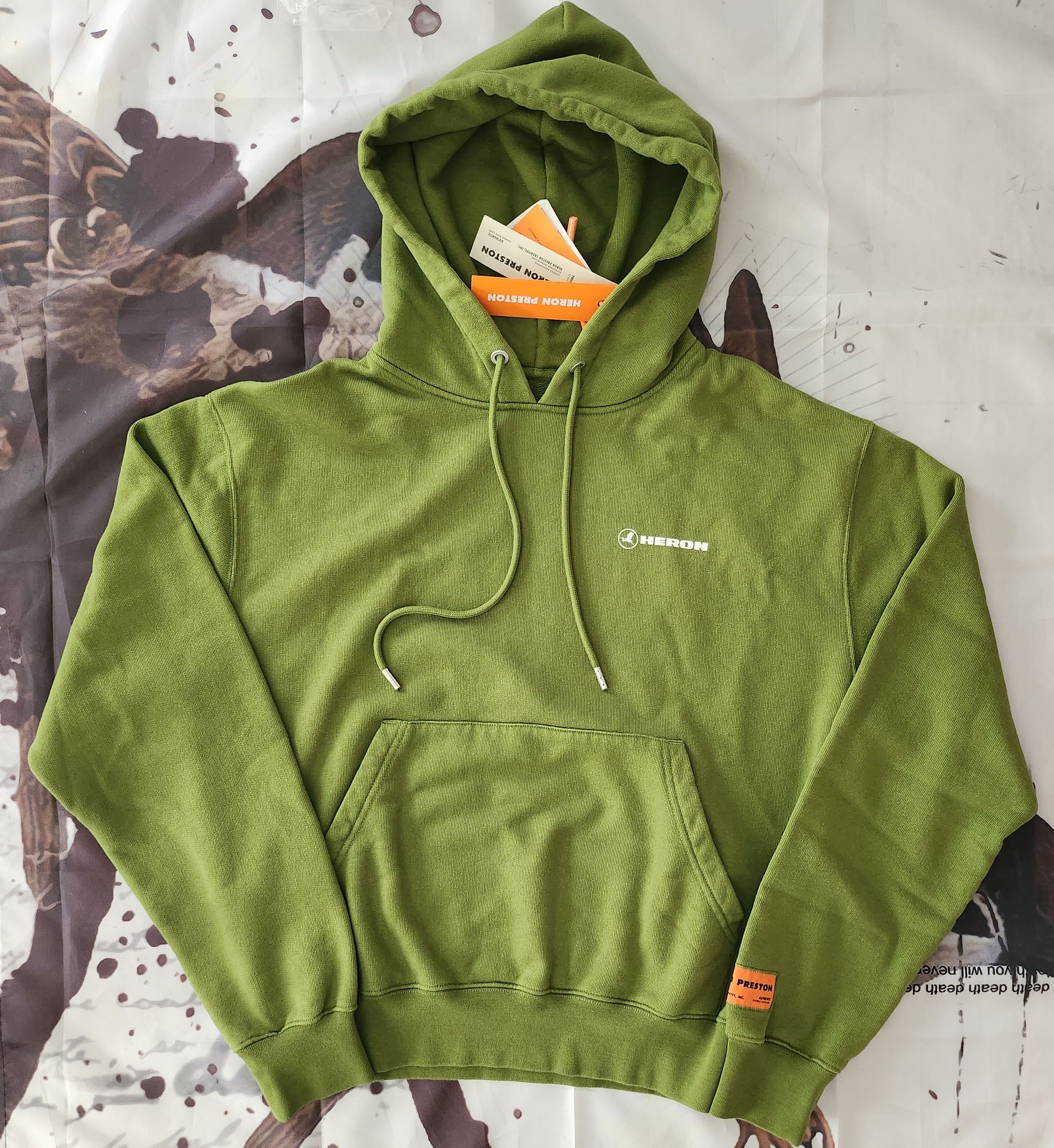 Heron preston airbrush hoodie best sale