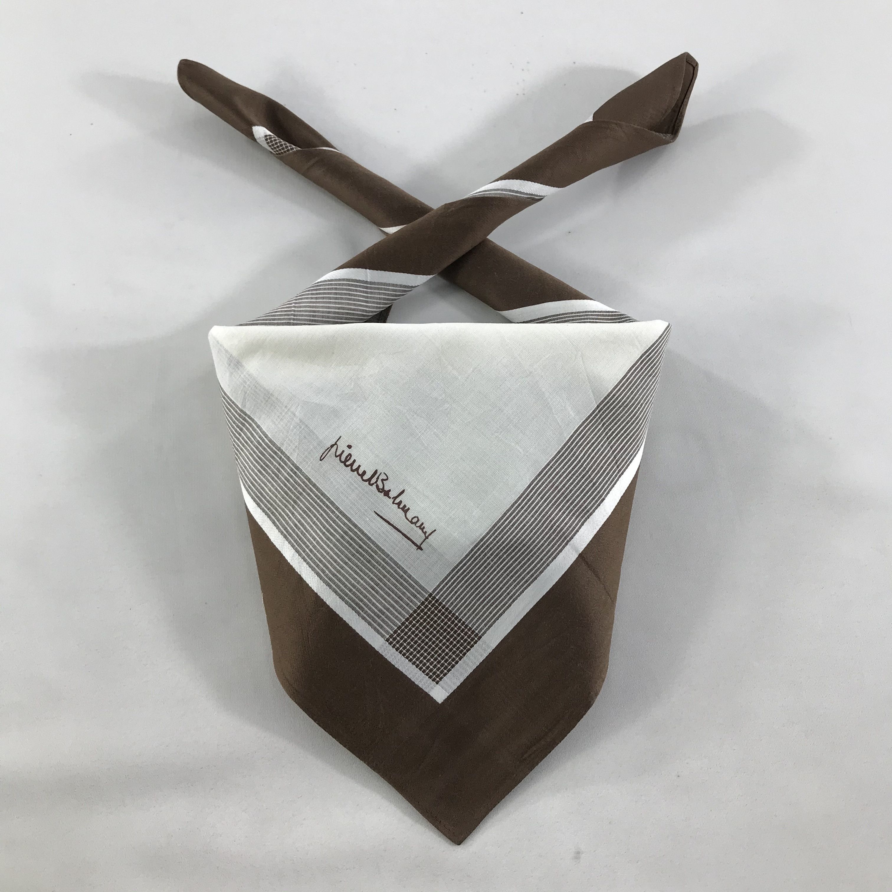 Pierre Balmain × Vintage Pierre Balmain Bandana / Handkerchief / Neckerchief - S1256 Size ONE SIZE - 3 Thumbnail