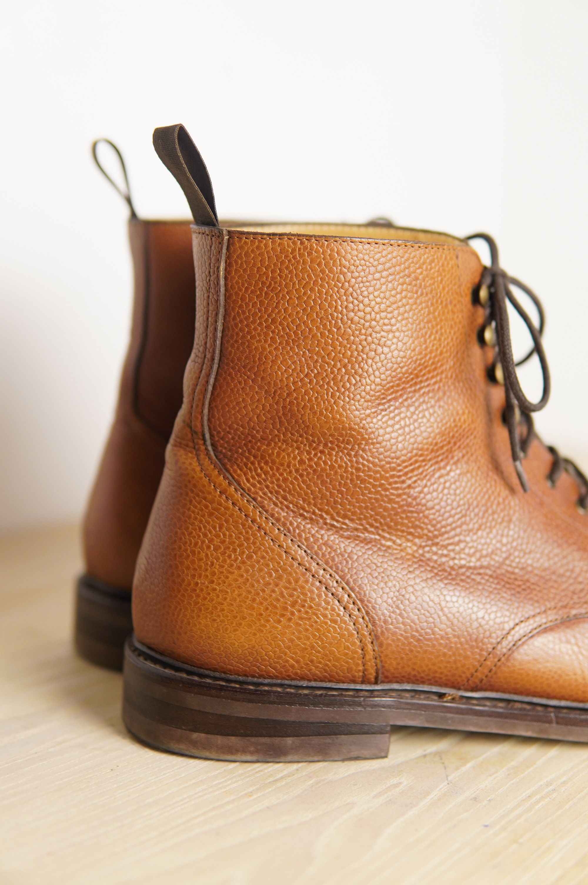 Alden RRP 330€ Asphalte Derby Boots Grain Leather Size US 13 / EU 46 - 7 Thumbnail