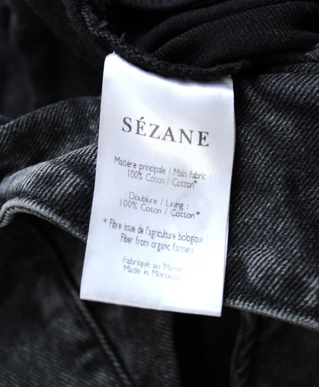 Sezane 🔥 Sezane Paris Austin Trousers Washed Black Jeans Pants Size 28" / US 6 / IT 42 - 8 Thumbnail