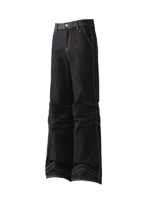 VIBE Vintage street wash baggy wide leg jeans Size US 30 / EU 46 - 5 Thumbnail