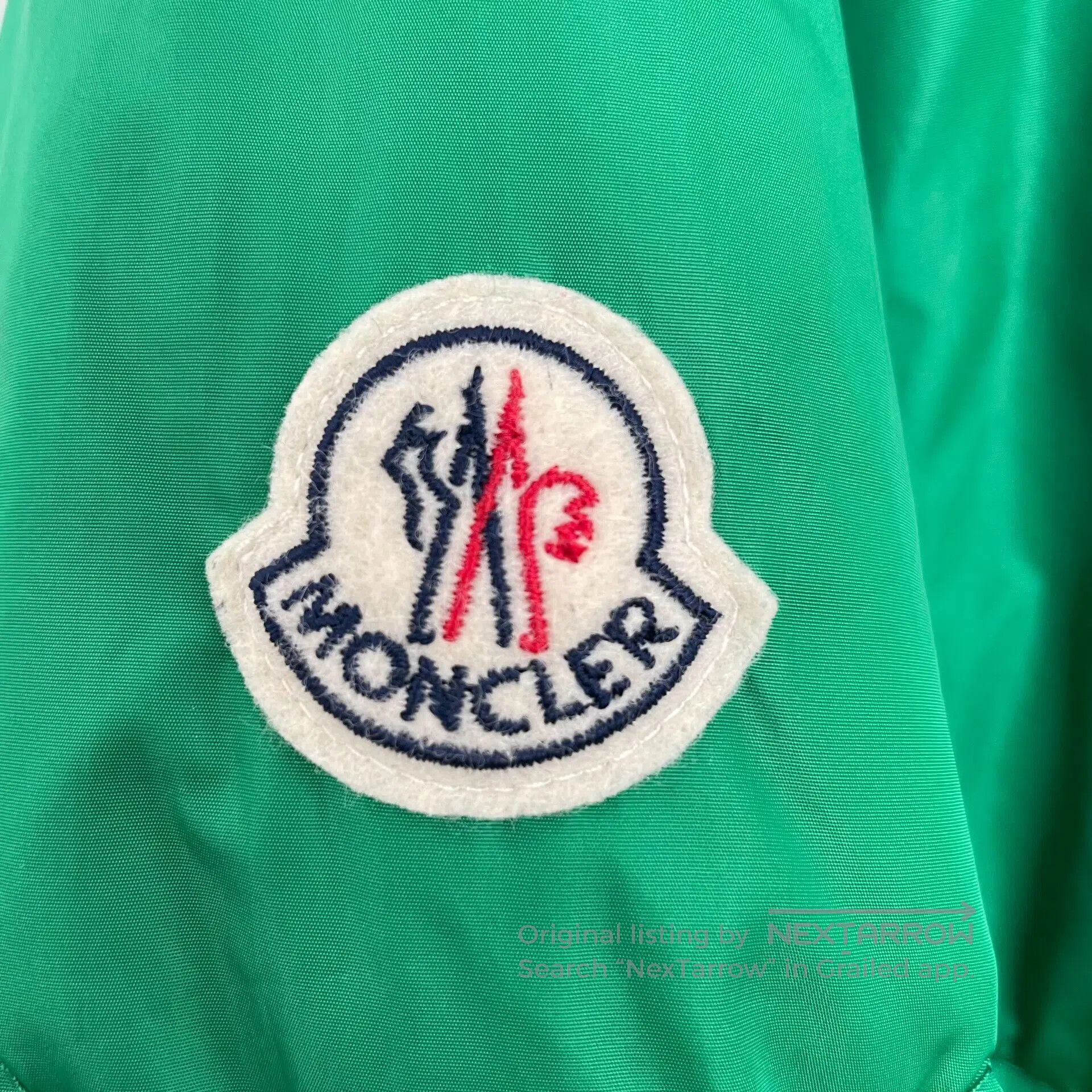 Moncler Moncler Green Logo Patch Hooded Drawstring Zipper Long Sle Size US XS / EU 42 / 0 - 5 Thumbnail