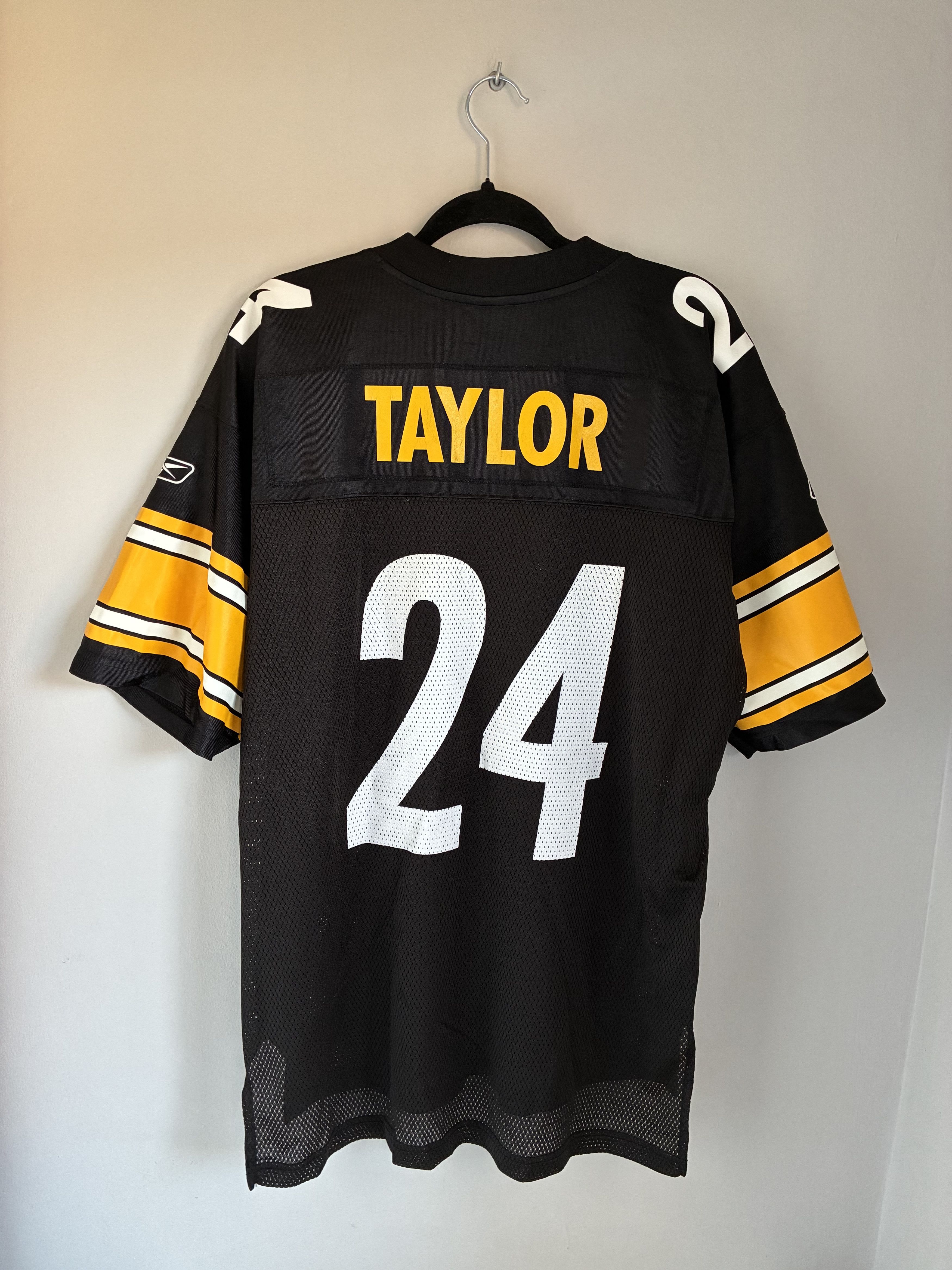 NFL NFL Reebok Taylor Pittsburgh Steelers Jersey Vintage 00s Size US L / EU 52-54 / 3 - 2 Thumbnail