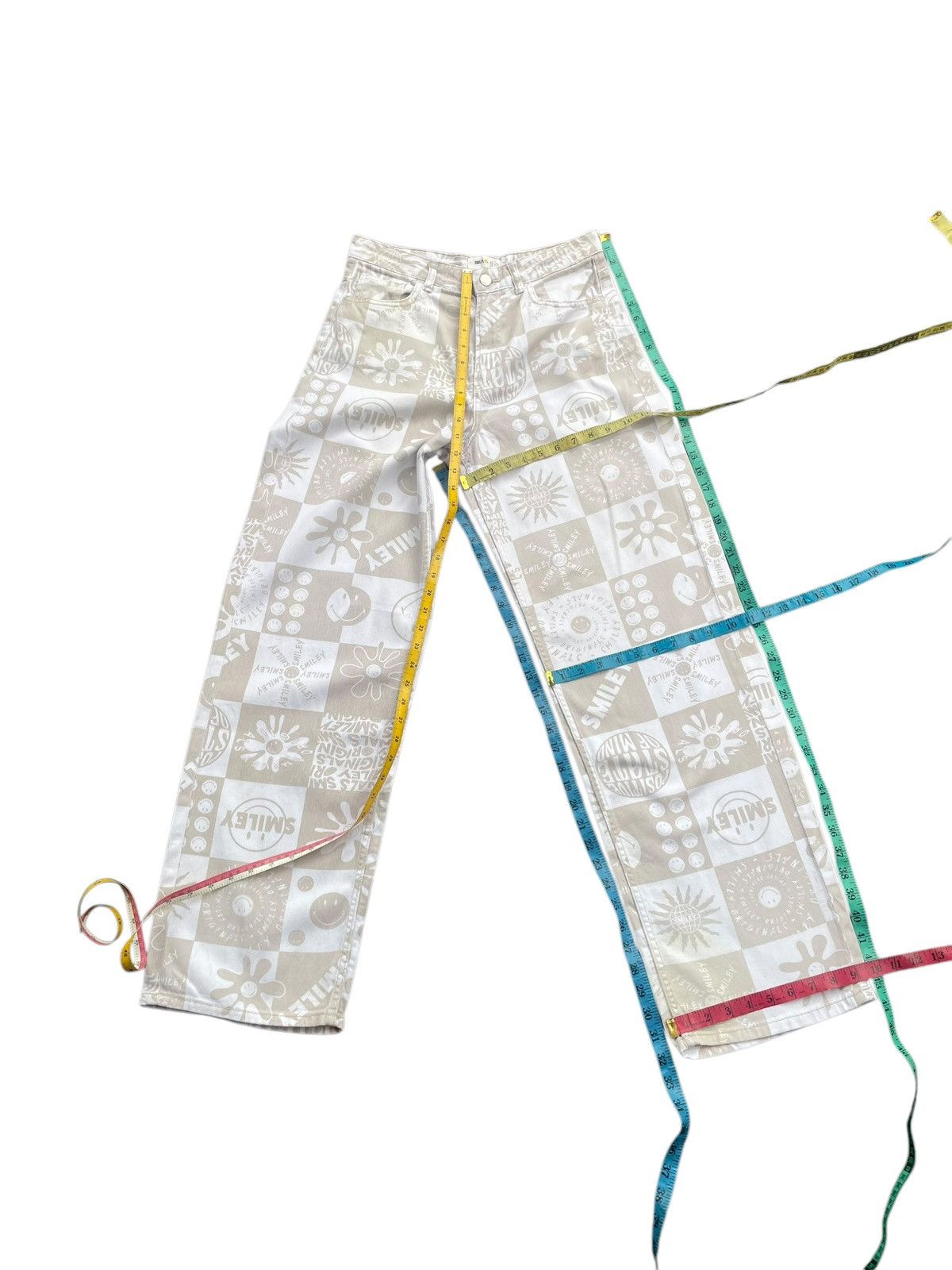 Designer × H&M Smiley x H&M AOP Denim Size 31" - 12 Thumbnail