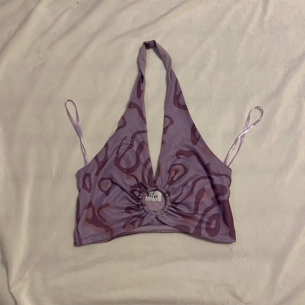PRINCESS POLLY Princess Polly Purple Halter Bralette size 6 Size M / US 6-8 / IT 42-44 - 1 Thumbnail