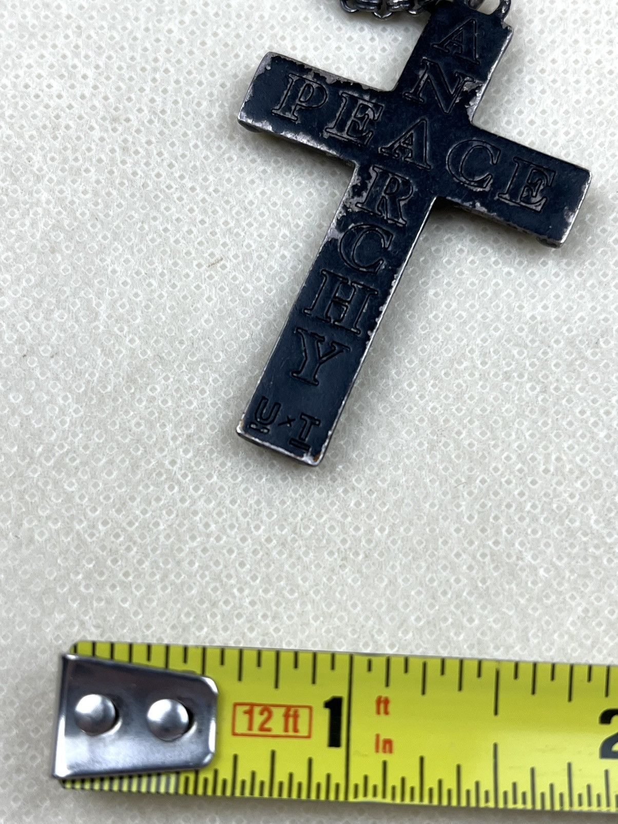 Undercover Undercover x Trash Anarchy & Peace Cross Necklace Pendant Size ONE SIZE - 6 Thumbnail