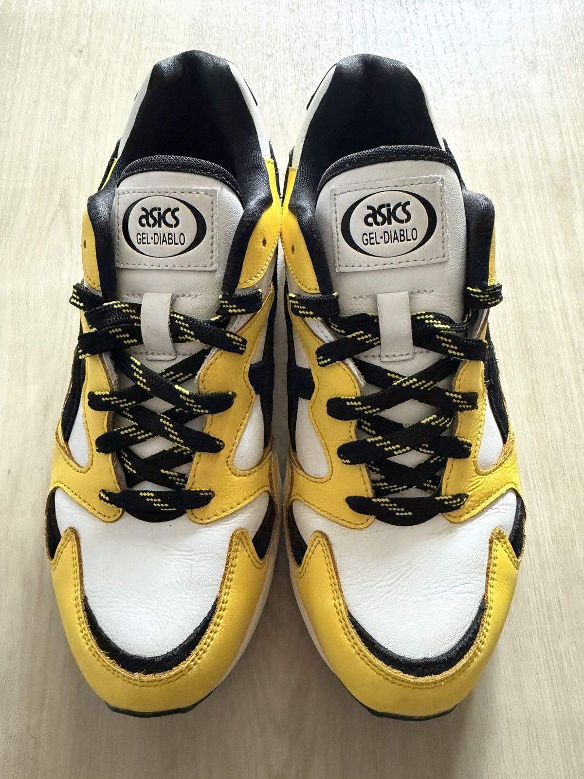 Asics ASICS Gel Diablo White Tai-Chi Yellow Men’s Sz 8 Size US 8 / EU 41 - 5 Thumbnail
