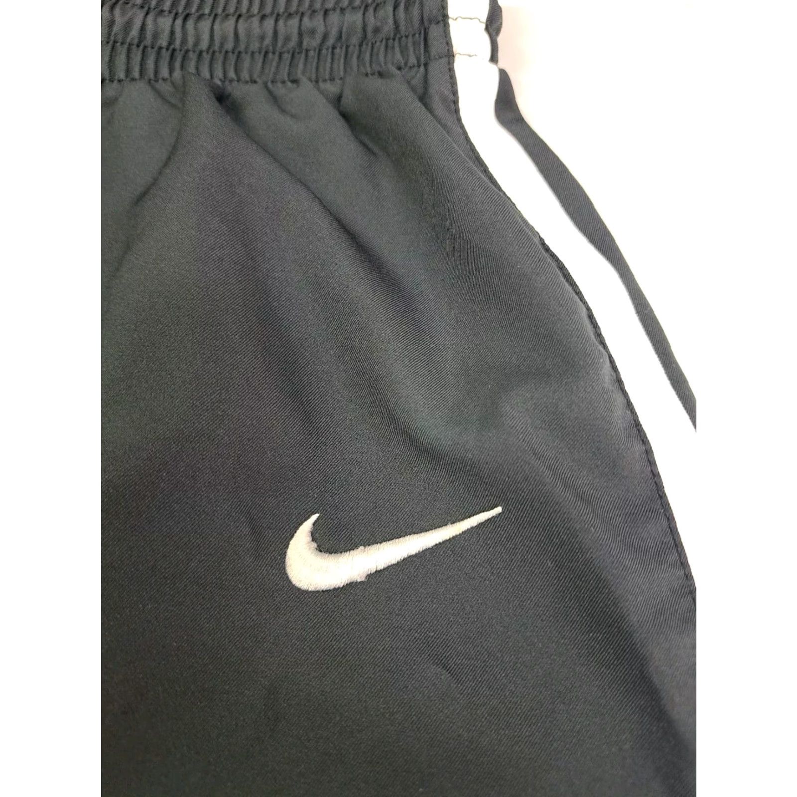 Nike Nike Dri-Fit Mens Training Athletic Shorts Striped Black/White Drawstring L 6178 Size US 33 - 5 Thumbnail