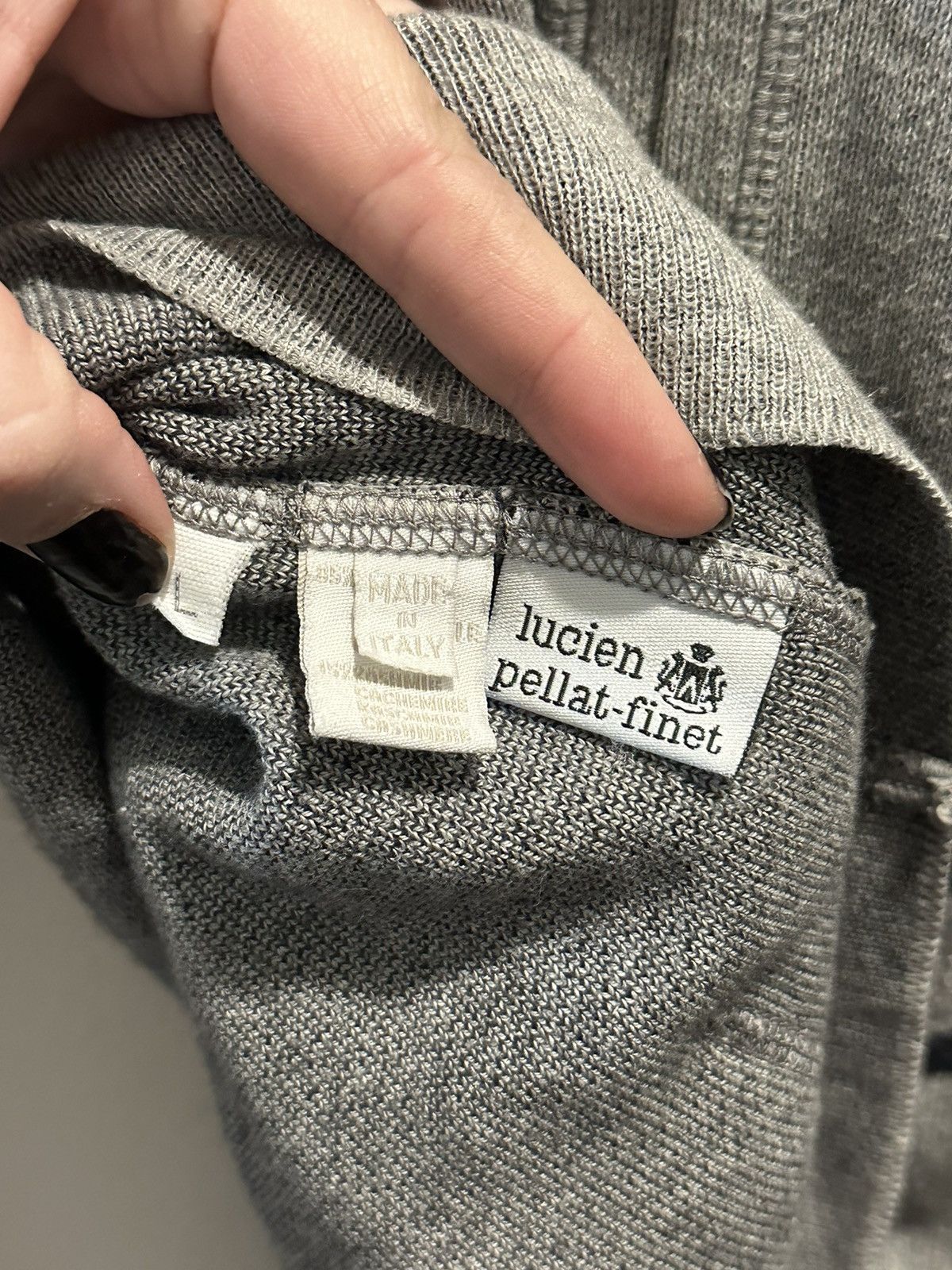 Lucien Pellat-Finet cashmere blend hoodie Size L / US 10 / IT 46 - 2 Thumbnail
