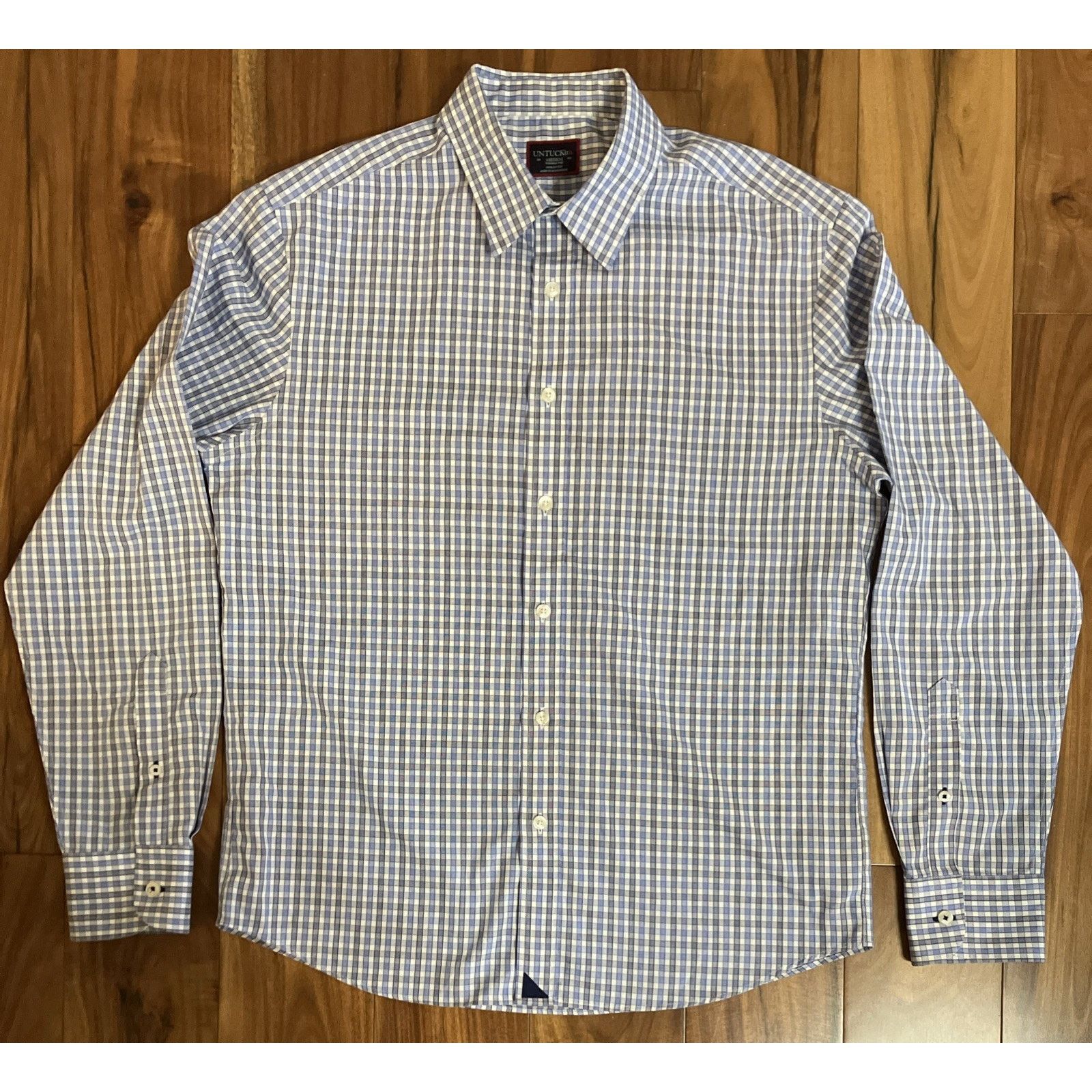 UNTUCKit UNTUCKit Shirt Mens Medium REGULAR Fit Wrinkle Free Button Size US M / EU 48-50 / 2 - 1 Thumbnail