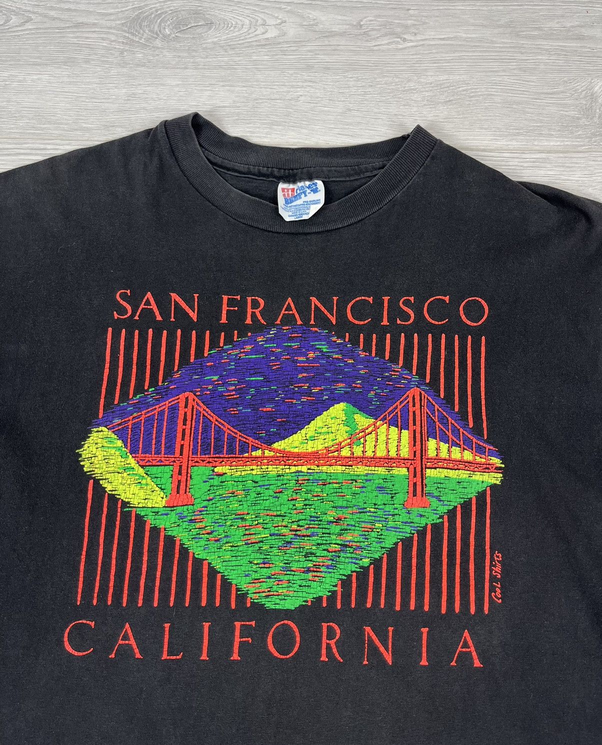 Vintage Vintage 90s San Francisco Single Stitch Faded T Shirt Size US L / EU 52-54 / 3 - 4 Thumbnail