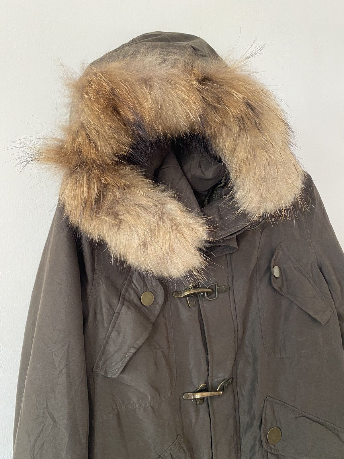 If Six Was Nine × Le Grande Bleu (L.G.B.) × MOUSSY Moussy Japan Brand Green Fur Parka LGB Style Hoodie Jacket Size US L / EU 52-54 / 3 - 6 Thumbnail