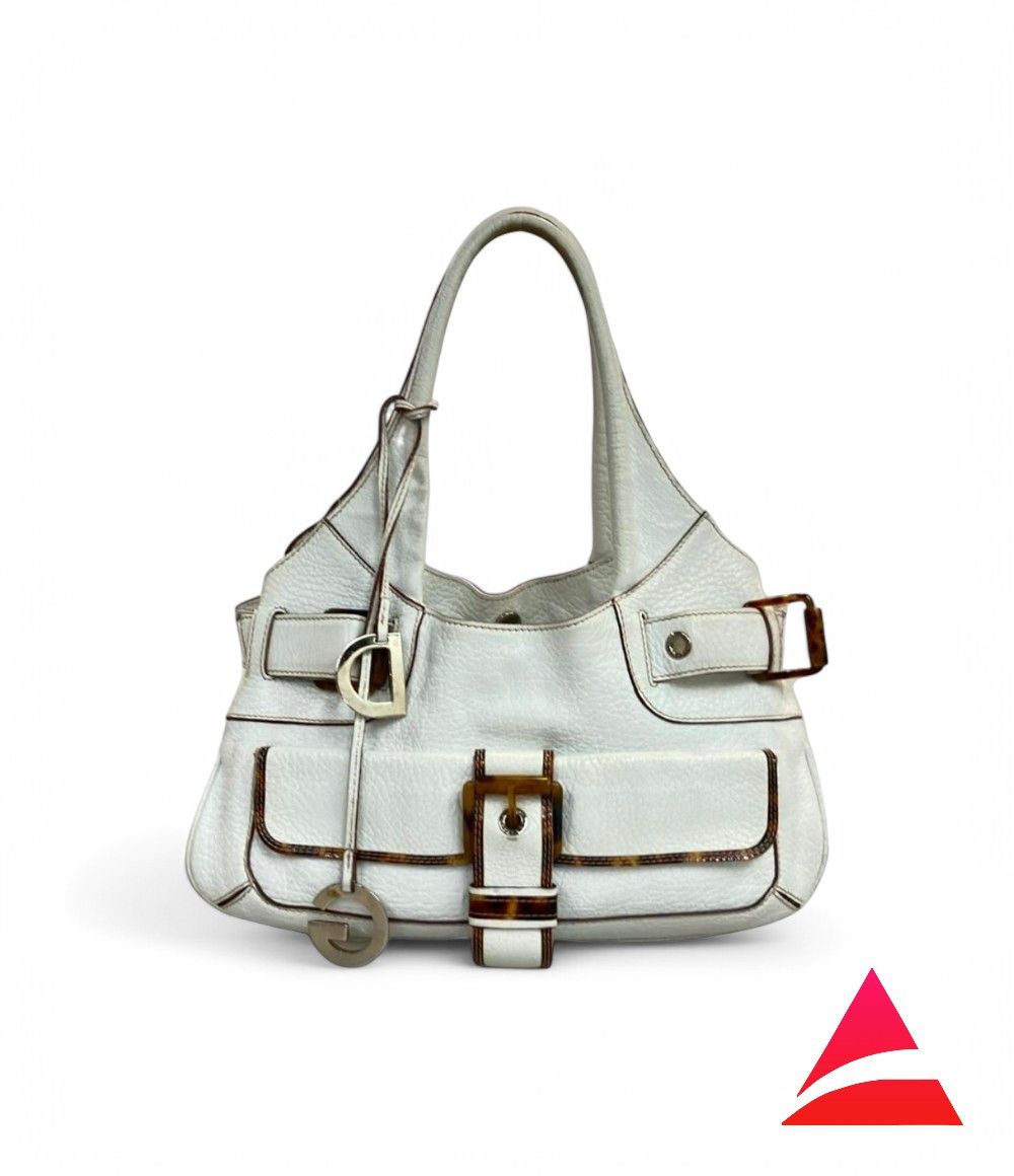 Dolce & Gabbana Dolce & Gabanna - White Leather Handbag Charm LeopardPrint Size ONE SIZE - 1 Thumbnail