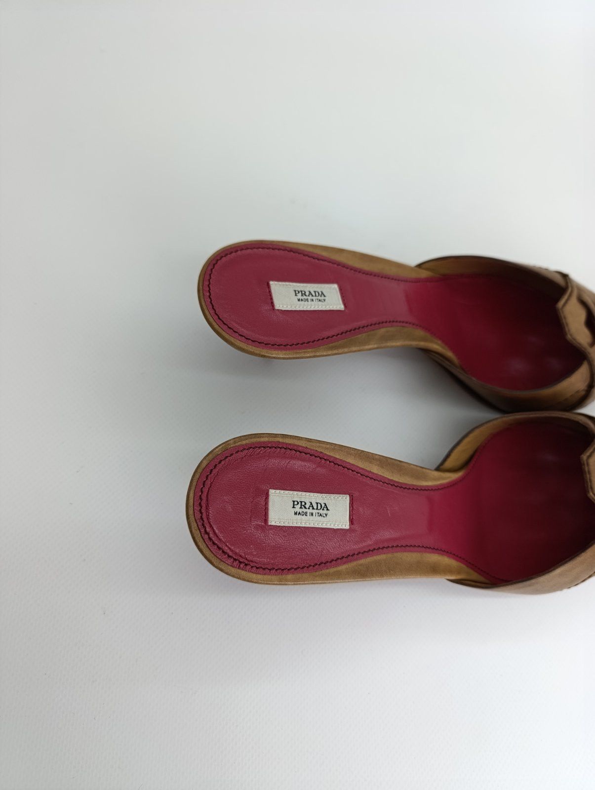 Prada 00s PRADA WHIMSICAL BRAIDED LEATHER POINTY MULES HEELS Size US 11 / IT 41 - 16 Thumbnail