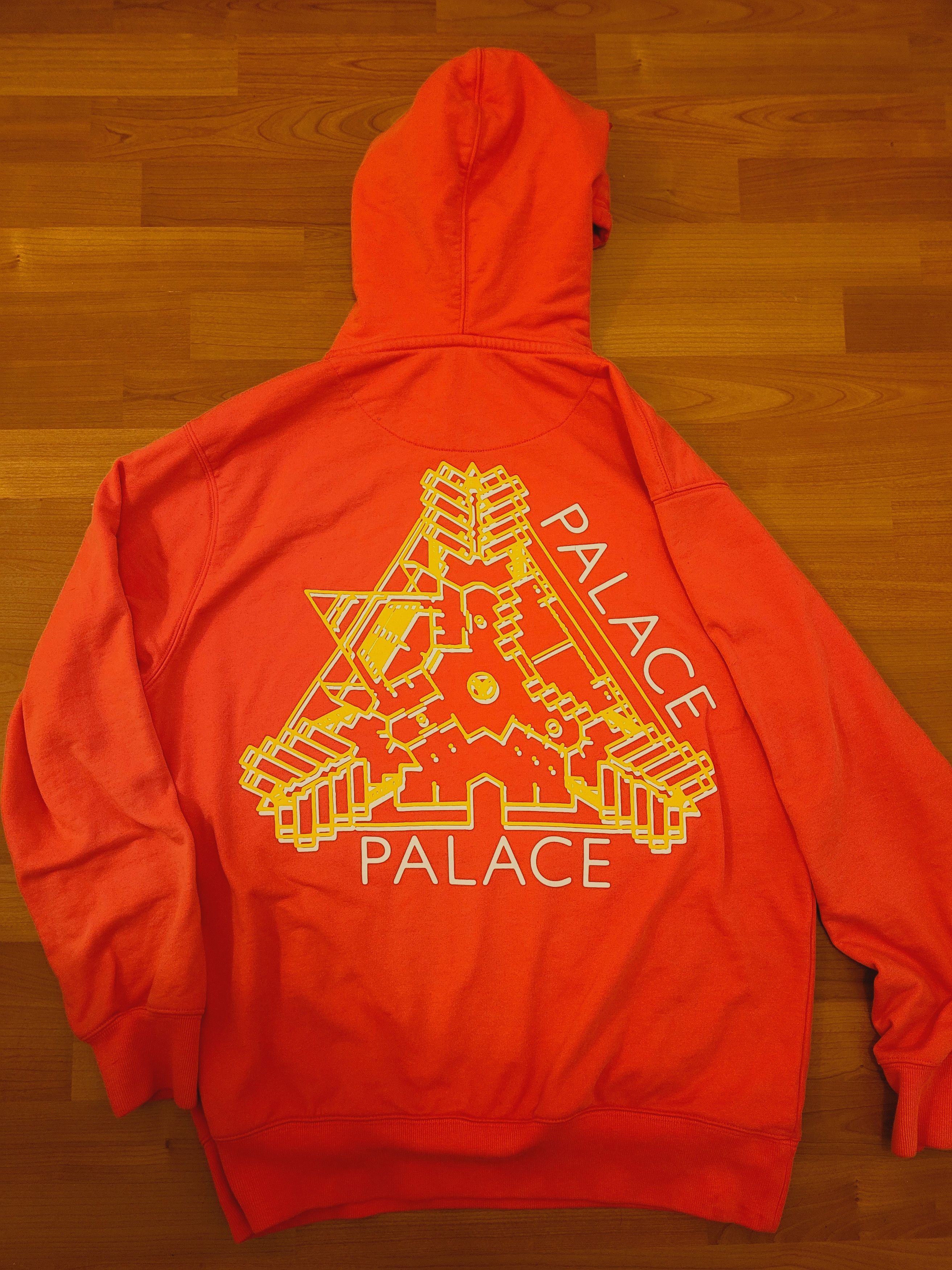 Palace orange online hoodie