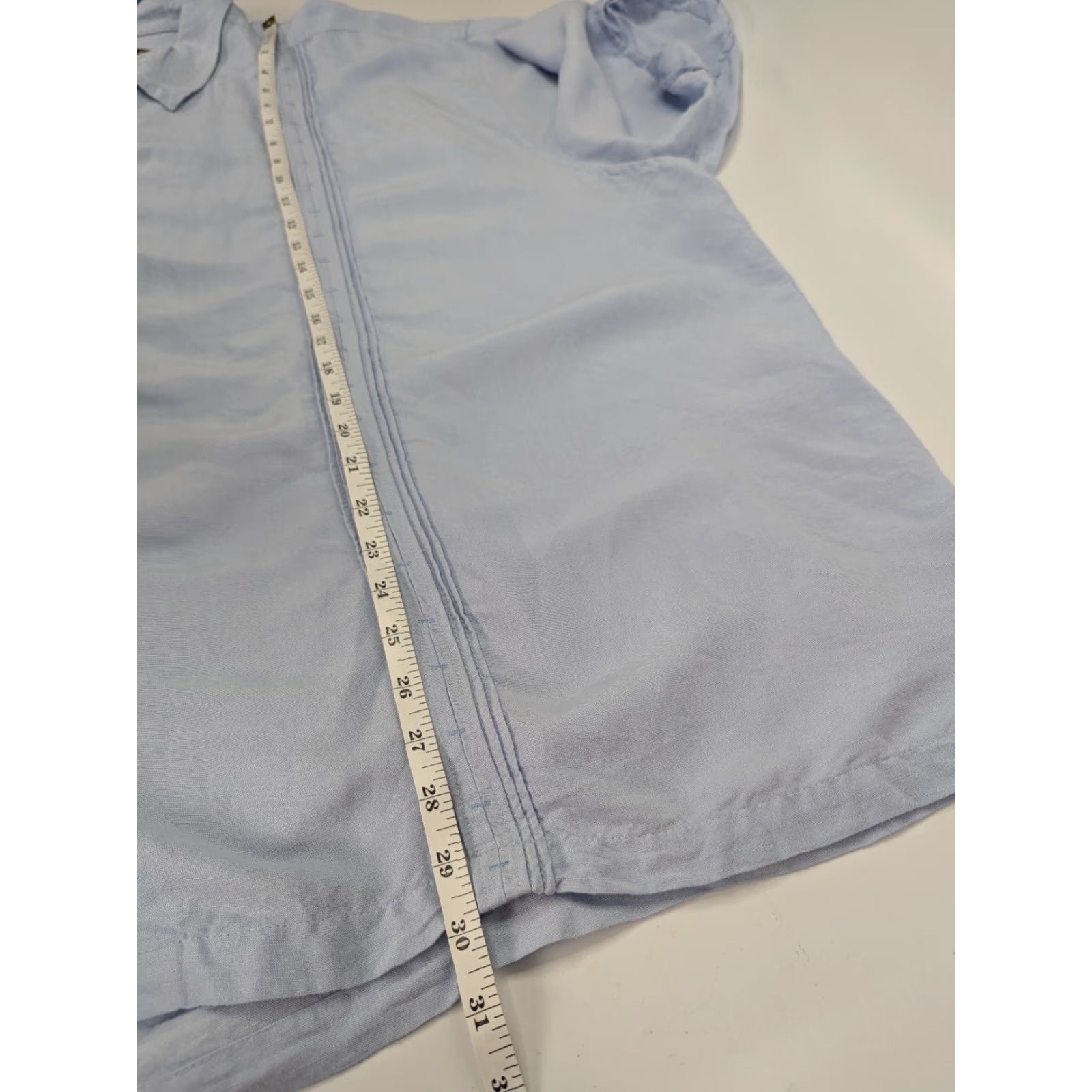 Cubavera Cubavera Shirt Men 4X Blue Piping Tuck Panel Linen Rayon Short Sleeve Button-Up Casual Vintage? No (must use original words) Size US XXL / EU 58 / 5 - 3 Thumbnail