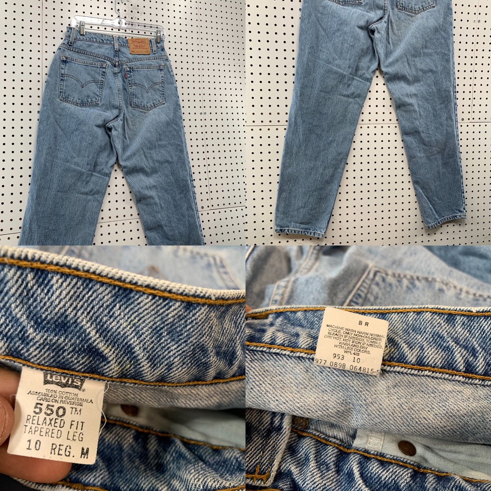 Levi's VINTAGE Levi's 550 Jeans Women 10 Blue Denim Relaxed Tapered 29x30 90s Size 32" / US 10 / IT 46 - 8 Thumbnail