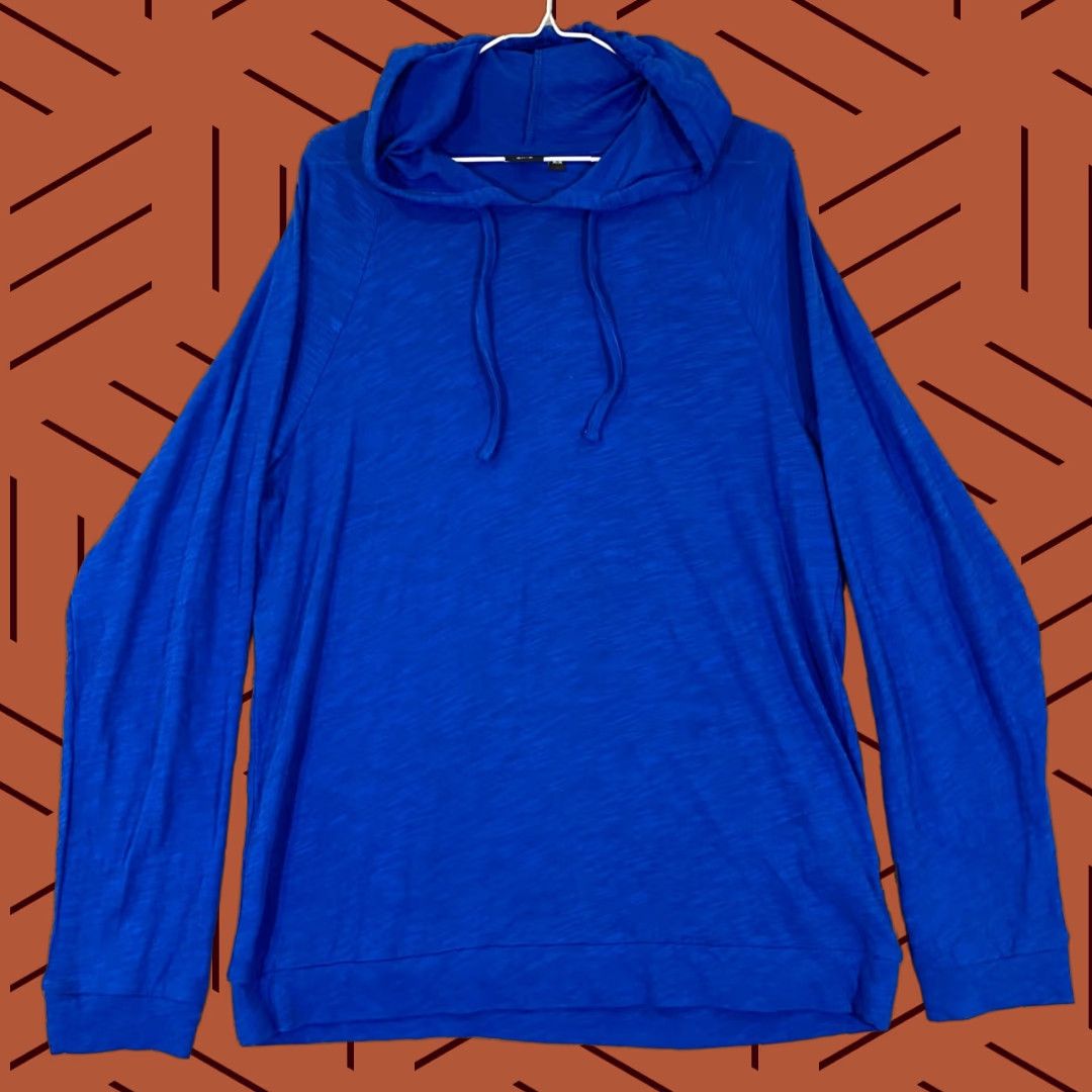 Onia VINTAGE Onia Hoodie Mens Medium Blue Lightweight Cotton Pullover Jacket Casual Outdoor Spring Fall Winter Men Size US M / EU 48-50 / 2 - 1 Thumbnail