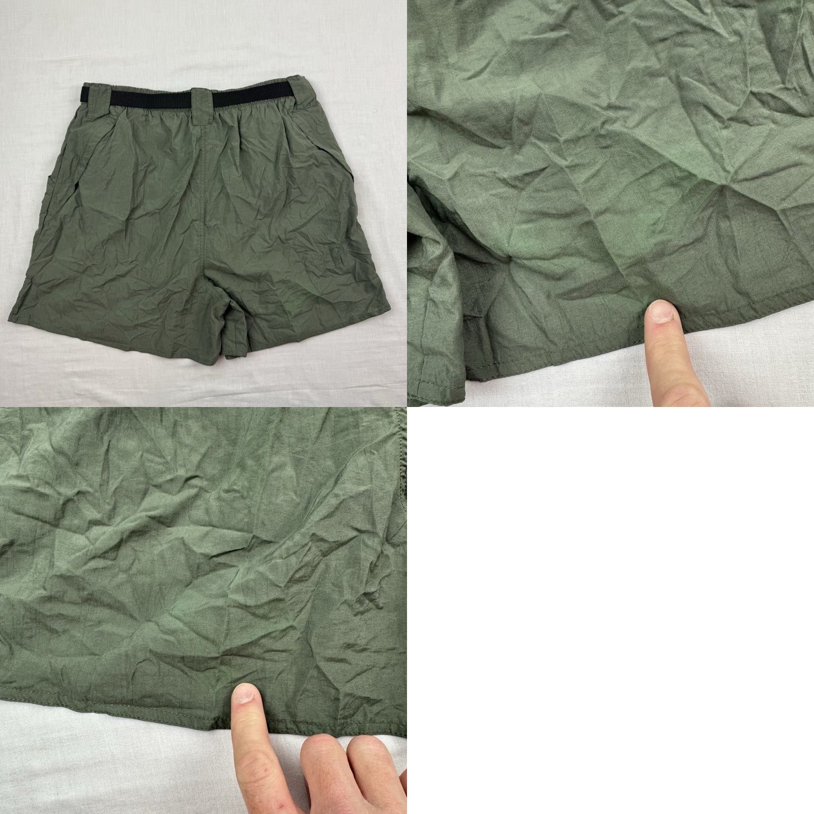 Vintage VINTAGE Fieldmaster Shorts Men XL Green Outdoor Belted Cargo Nylon 4 in Inseam - Mens Size US 36 / EU 52 - 9 Thumbnail