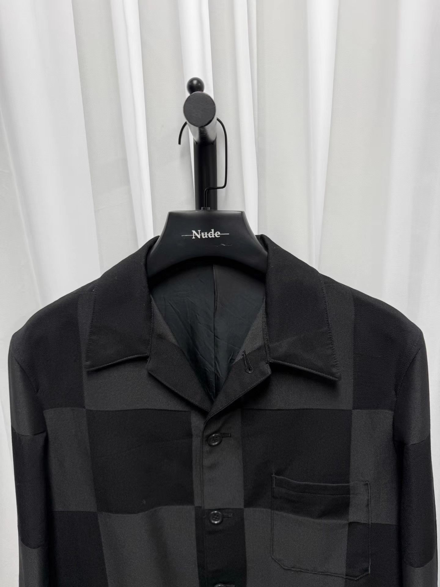 Yohji Yamamoto Yohji Yamamoto Y's for men Plaid Wool Paneled Jacket K20 Size US L / EU 52-54 / 3 - 3 Thumbnail