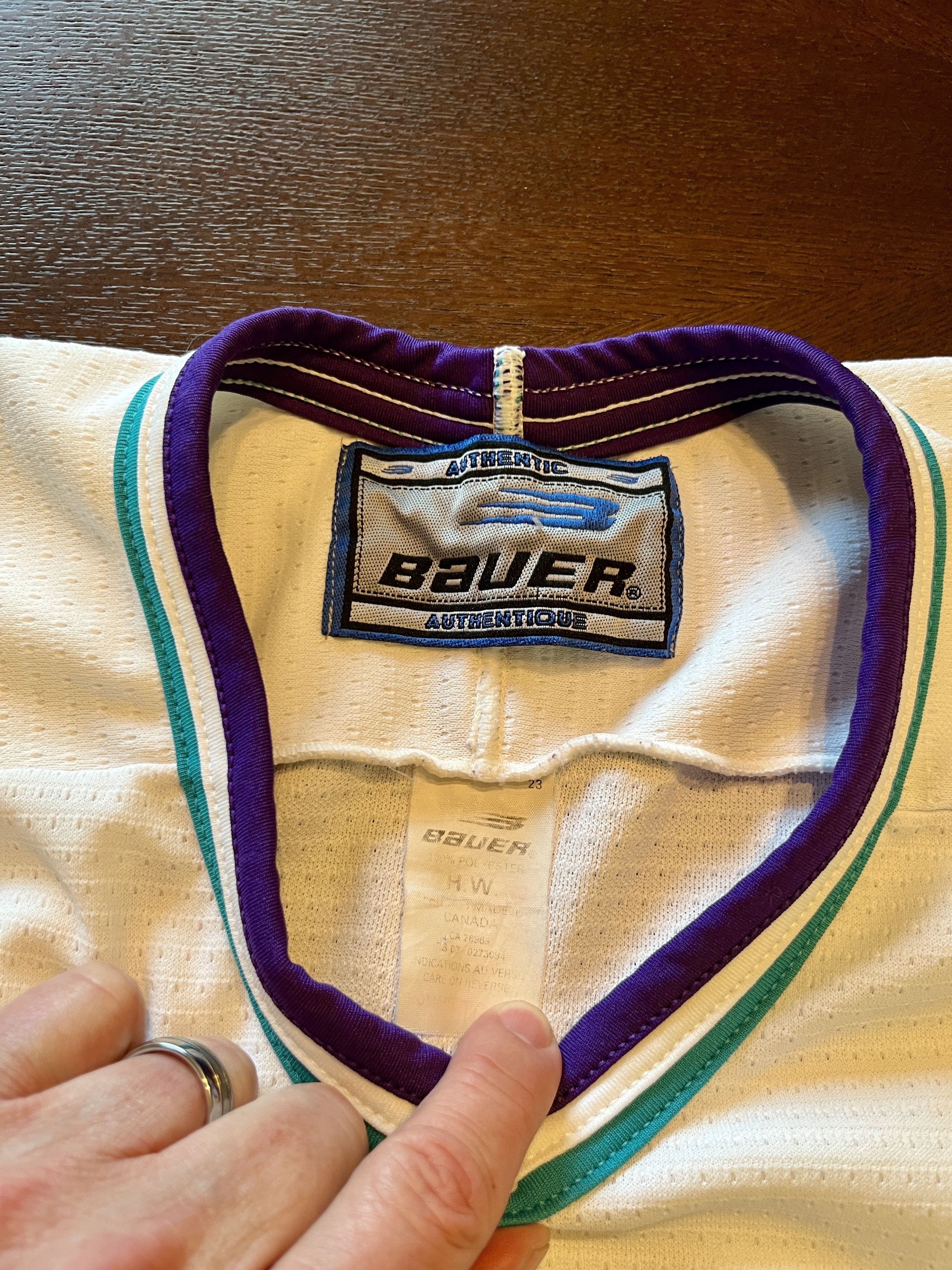 Other Vintage 90s Syracuse Crunch Hockey Jersey XL Bauer AHL Size US XL / EU 56 / 4 - 4 Thumbnail