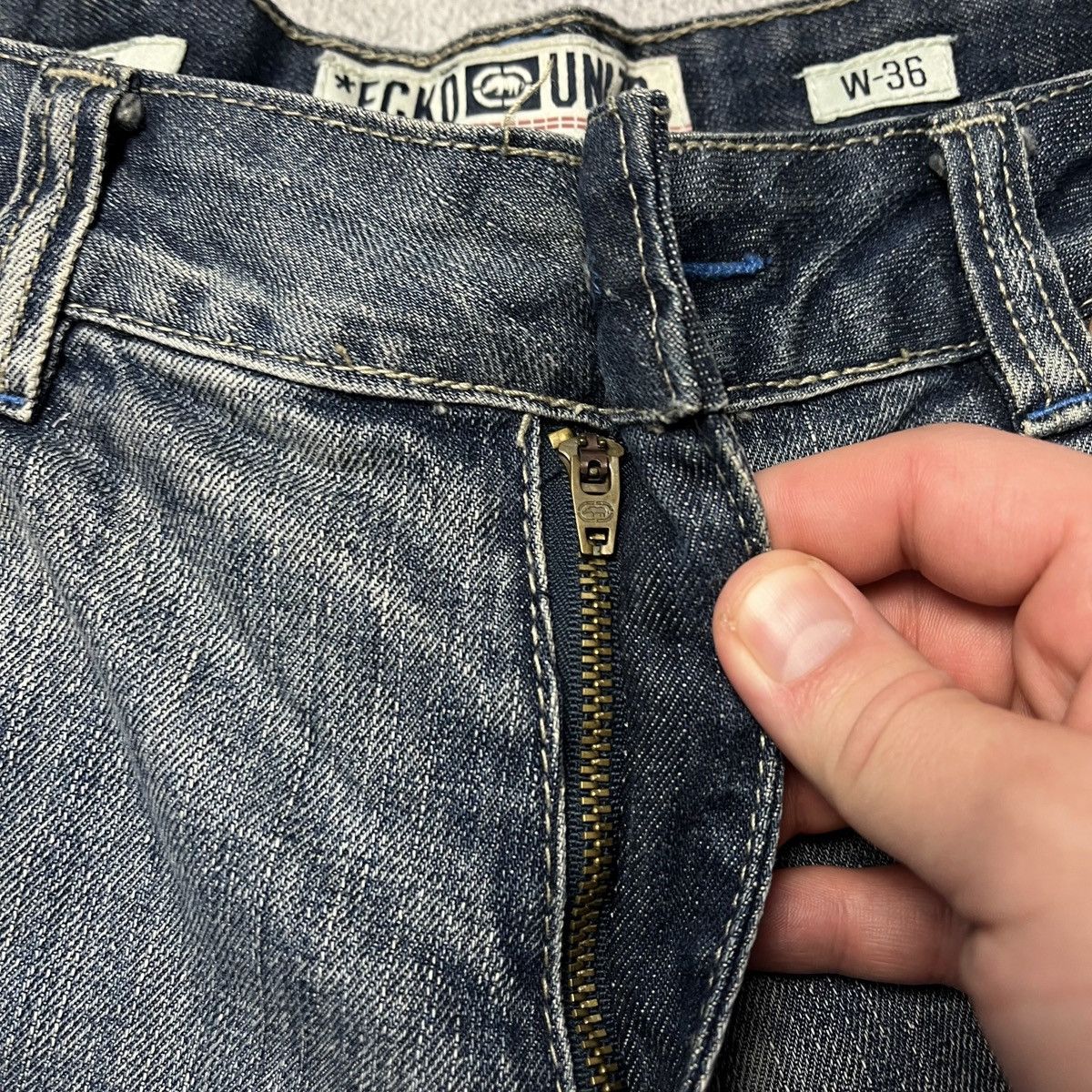 Ecko Unltd. × Vintage Crazy Y2K Baggy Ecko Unltd. denim short Size US 42 / EU 58 - 4 Thumbnail