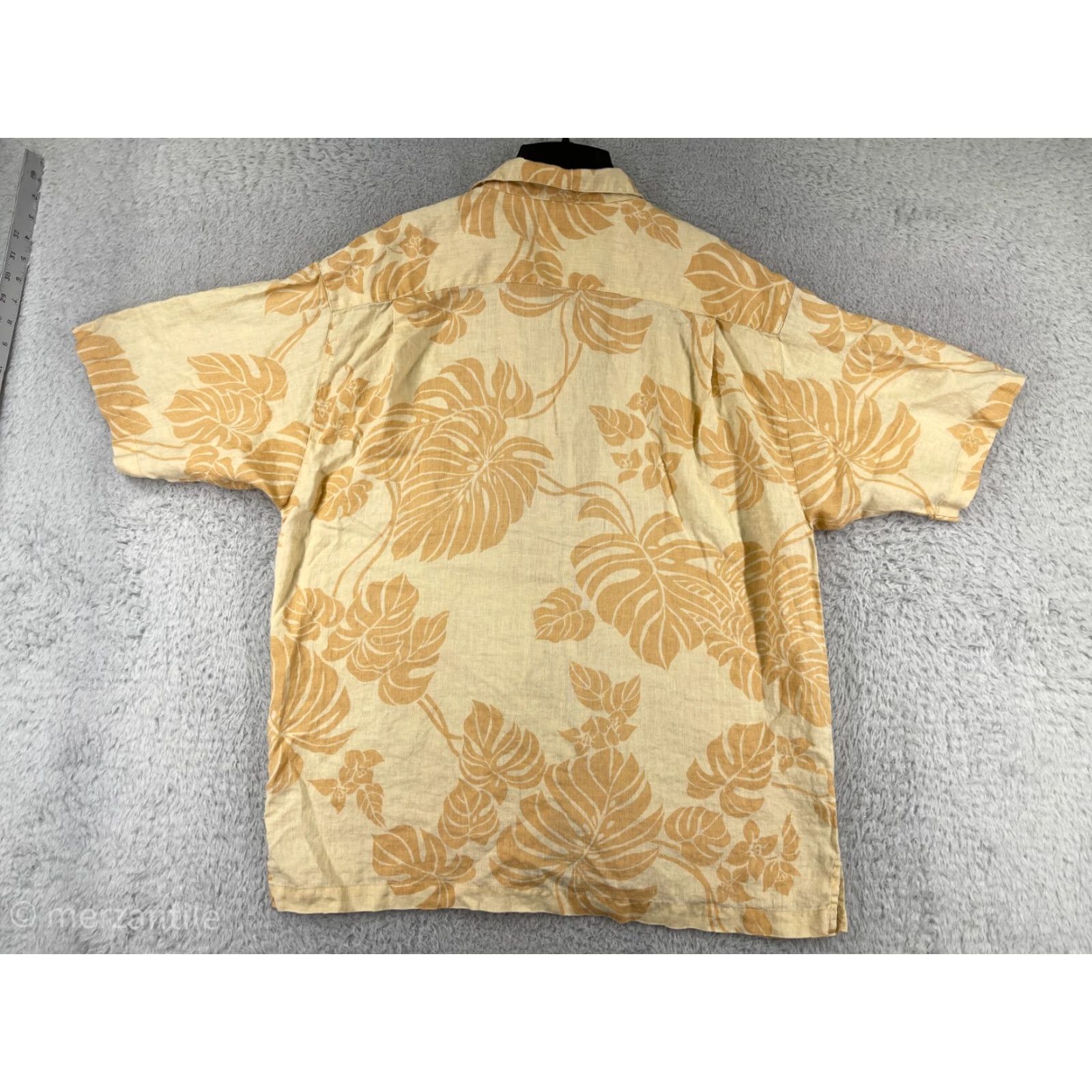 Tommy Bahama Tommy Bahama Shirt Men Large Orange Linen Floral Button-Up Beach Resort Vacation Size US L / EU 52-54 / 3 - 2 Thumbnail