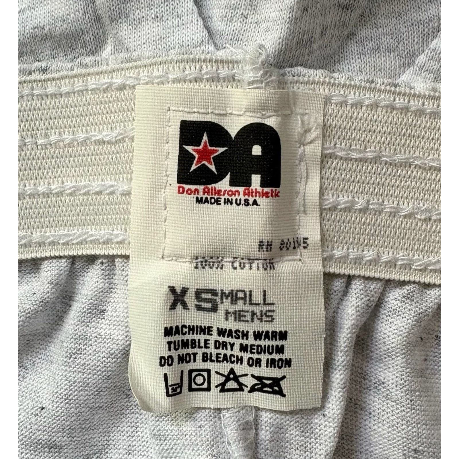 Vintage VINTAGE Alleson Athletic Shorts Mens XS 90s Gray Deadstock NWOT United States 100% Cotton Athletic Compression 11" Waist 11.5" Rise 5" Inseam Mens Size US 27 - 5 Thumbnail