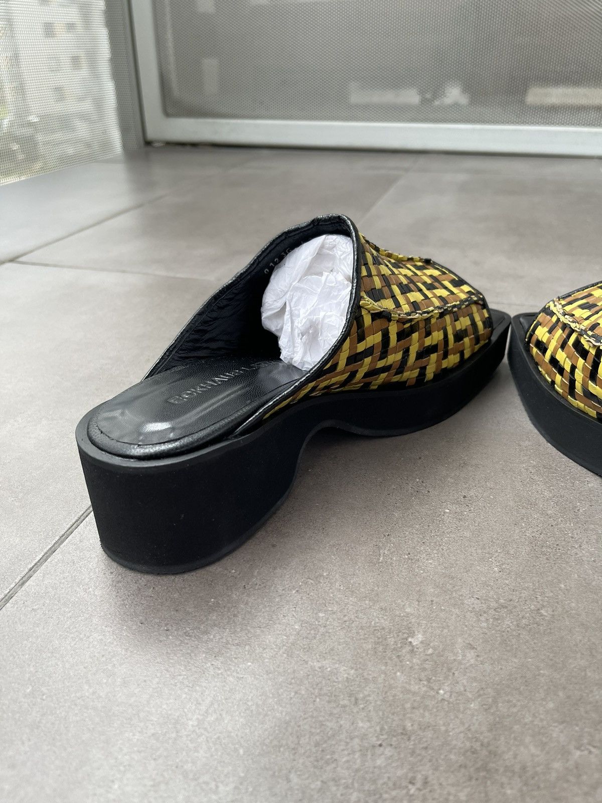 Eckhaus Latta !DS! SS23 Eckhaus Latta Olive Combo Men Slide M Size US 8 / EU 41 - 13 Thumbnail