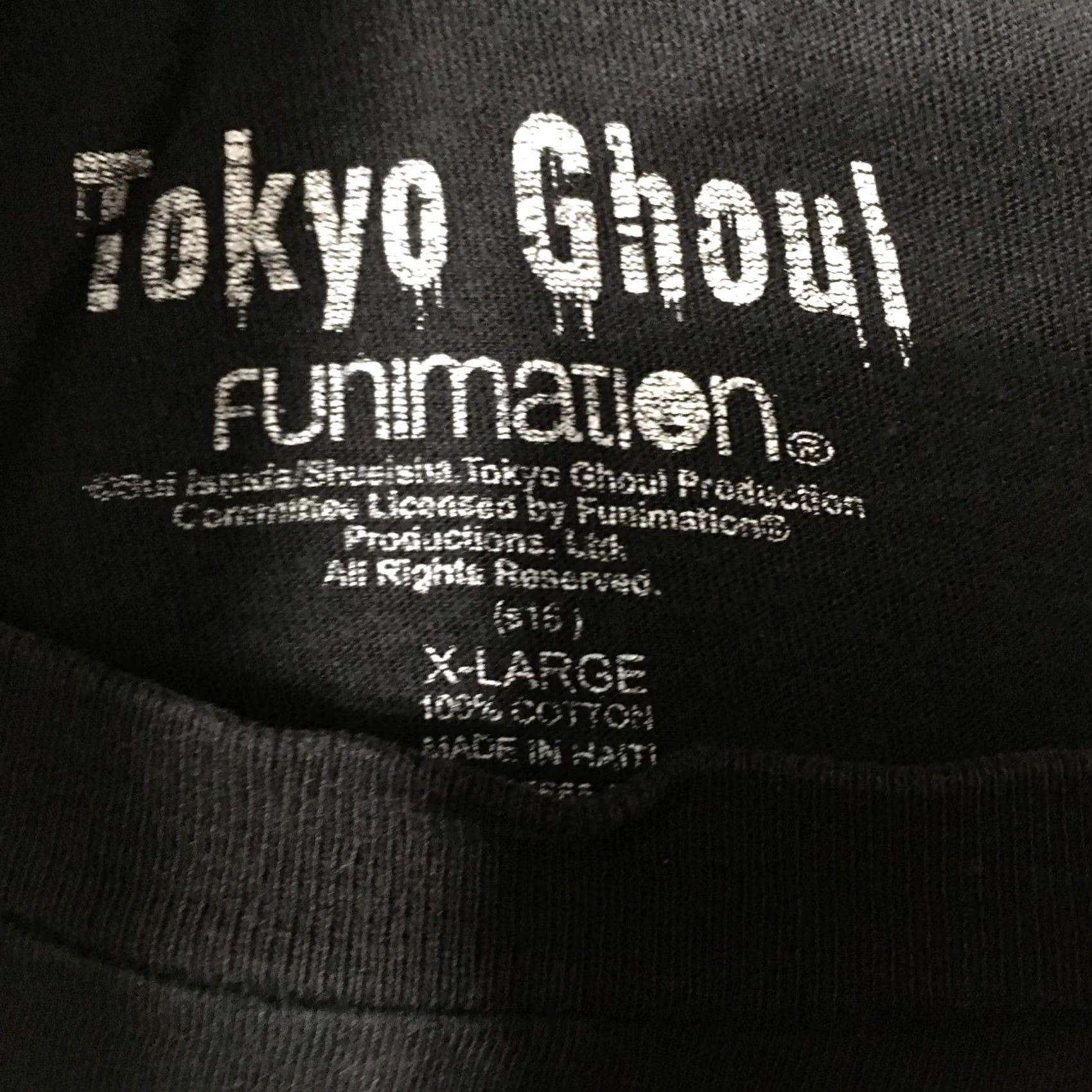 Vintage Tokyo Ghoul MY TURN Shirt XL Graphic Japanese Manga Fantasy Dark Men's Size US XL / EU 56 / 4 - 3 Thumbnail