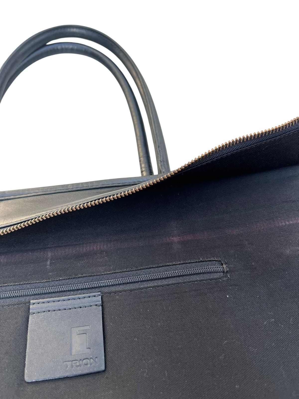 Leather TRION Japan Black Patchwork Leather Tote Bag Size ONE SIZE - 24 Thumbnail