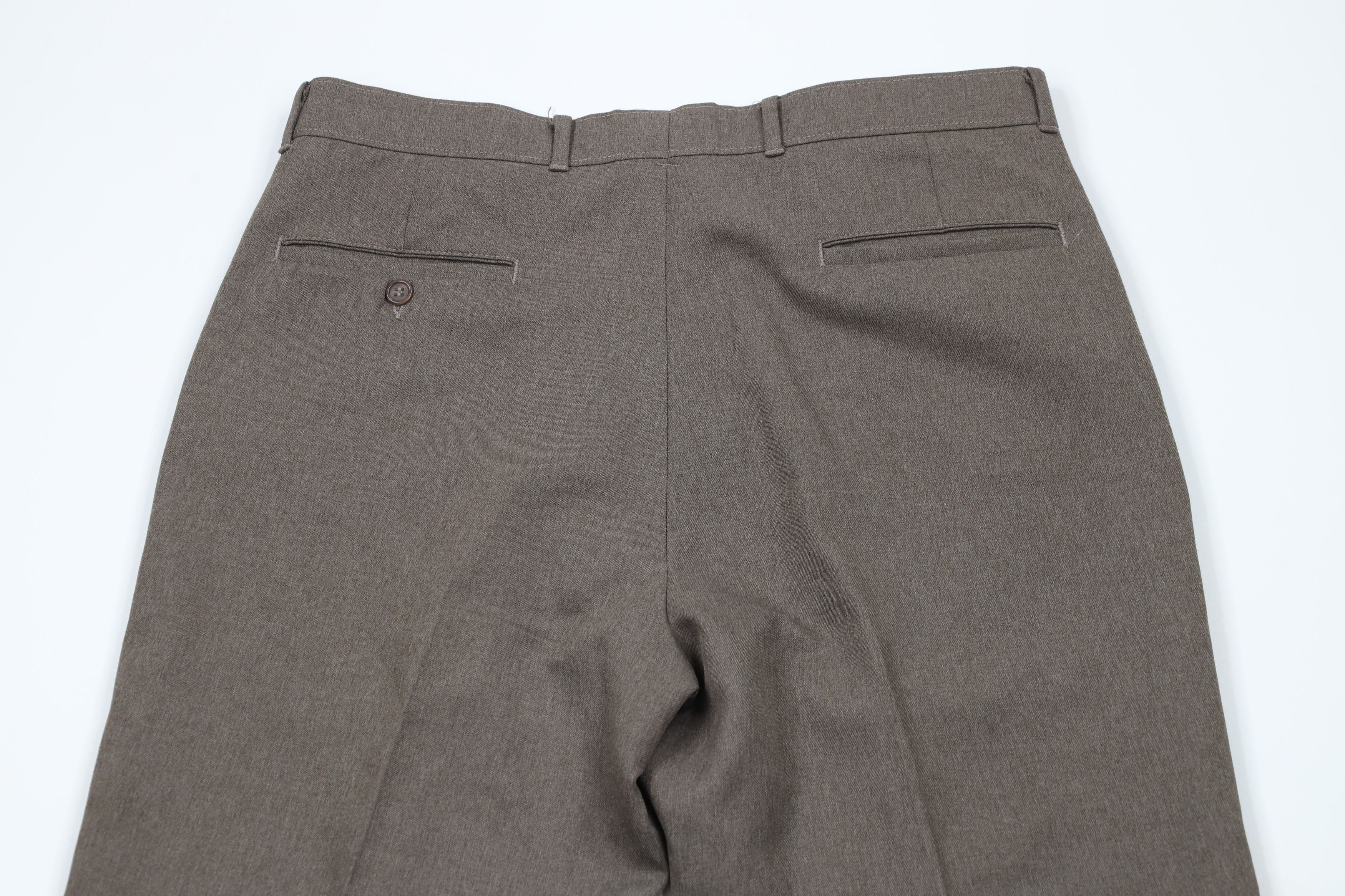 Levi's × Vintage Vintage 90s Levis Knit Flared Chino Pants Heather Brown Size US 36 / EU 52 - 11 Thumbnail