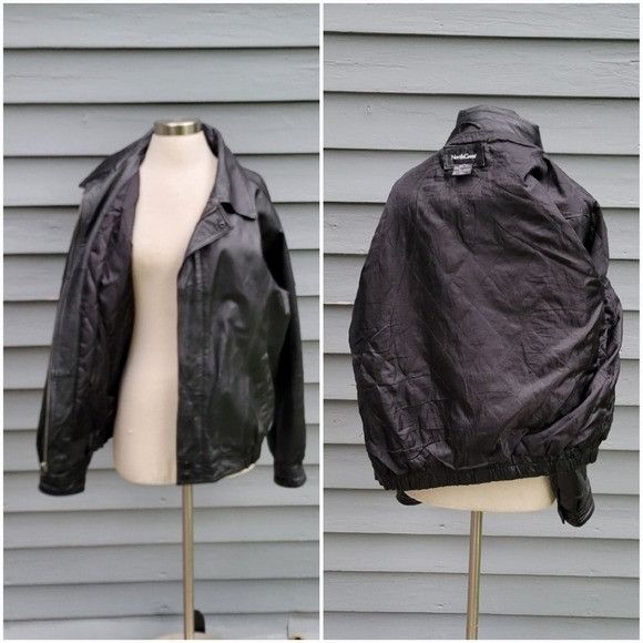 Vintage Vintage 90s y2k Black Leather Car Coat Racer Racing Moto Bom Size US M / EU 48-50 / 2 - 2 Thumbnail