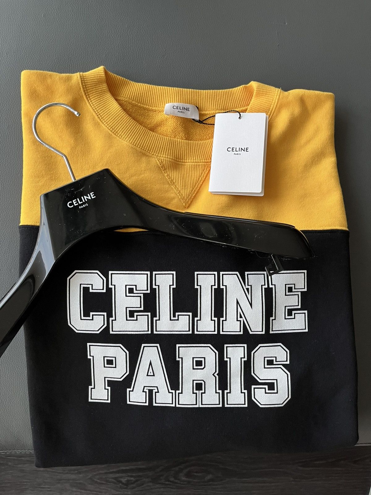 Celine × Hedi Slimane Super Runway Celine By Hedi Logo Sweatshirt Brand New Size US XL / EU 56 / 4 - 3 Thumbnail