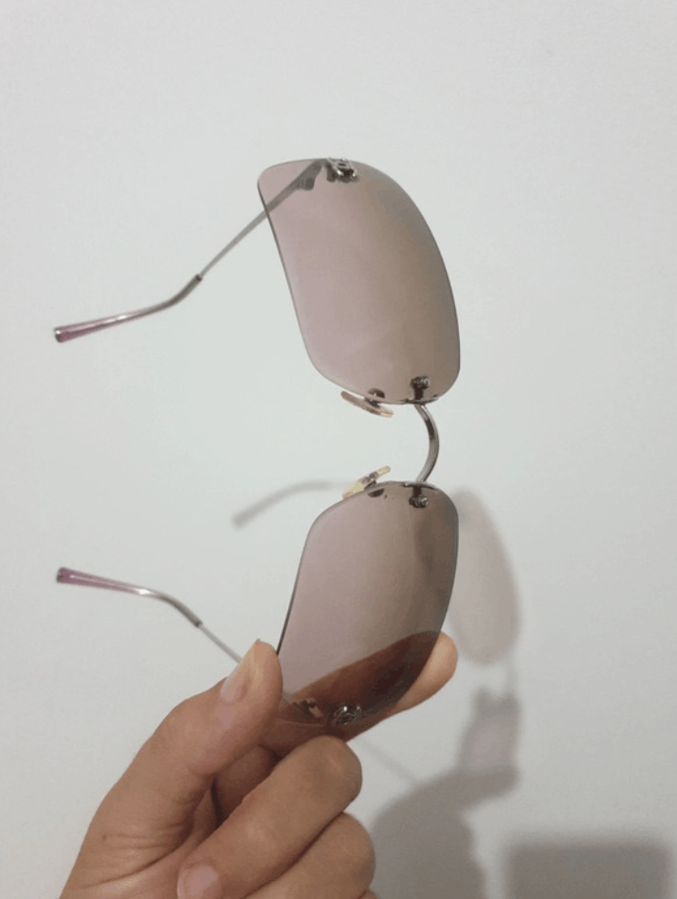 Chanel Chanel Sunglasses 4017 Rhinestone Rimless Vintage CC Logo Size ONE SIZE - 2 Thumbnail