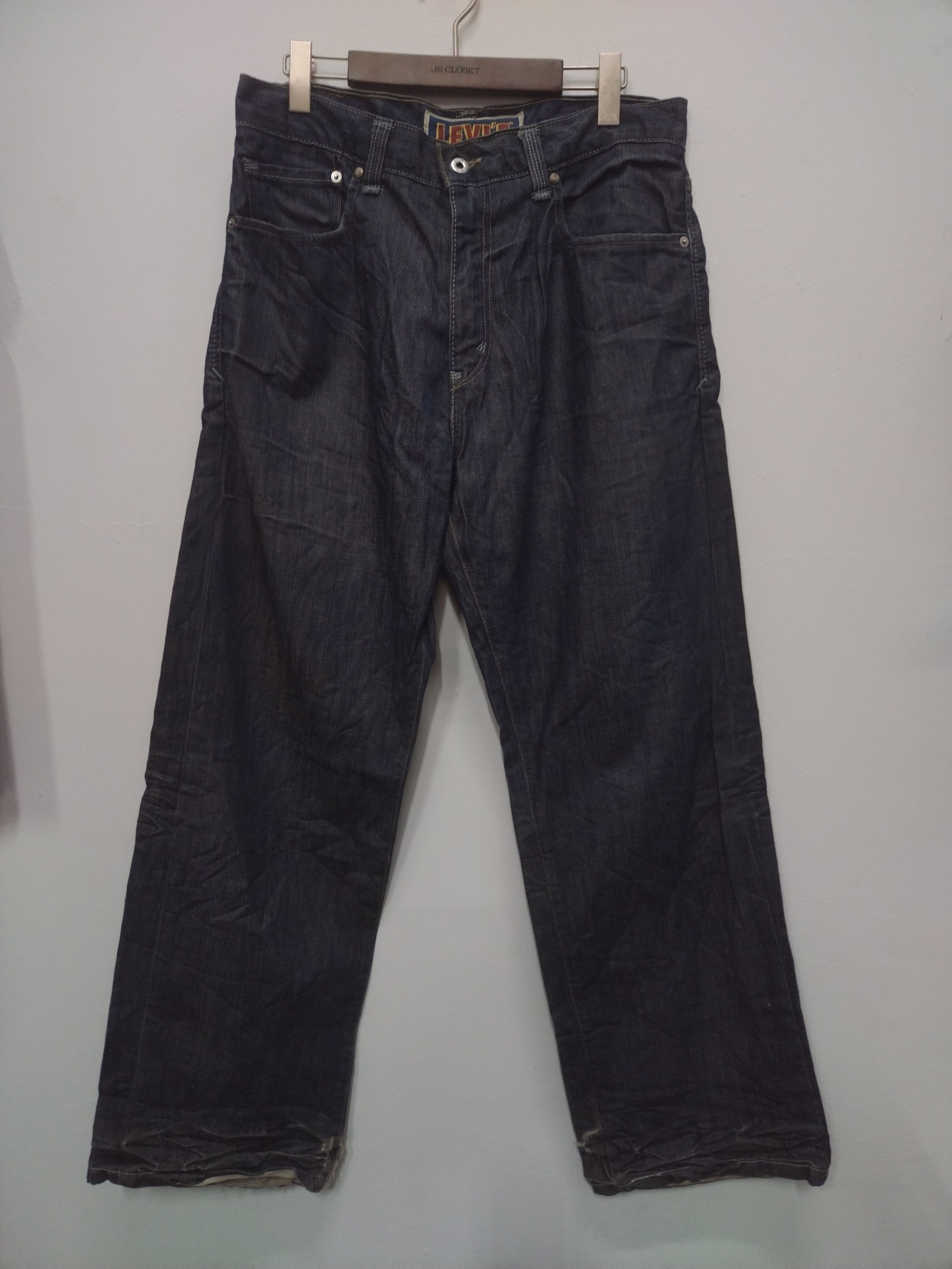 Mens Vintage Levis 569 loose straight jeans denim pants rare