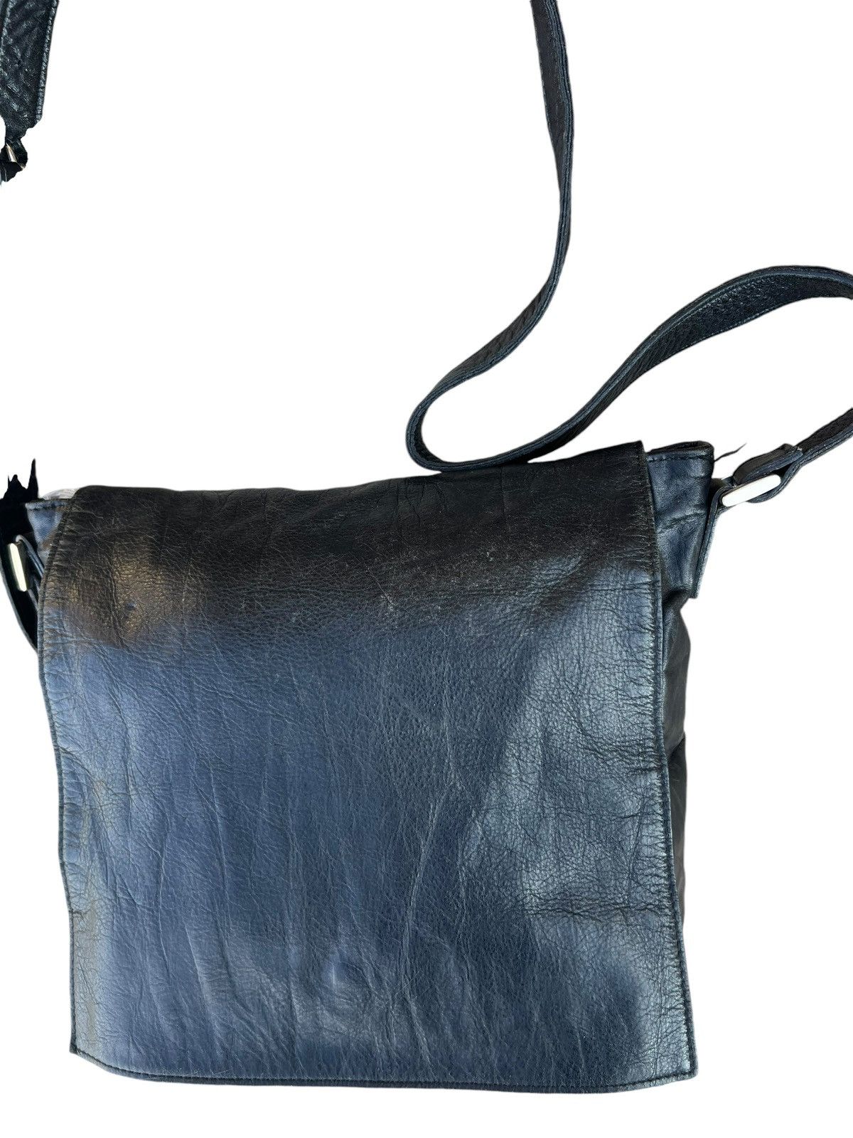 Japanese Brand × Leather Vintage pour deux ACCE. Japan Patina Leather Cargo Sling Bag Size ONE SIZE - 7 Thumbnail