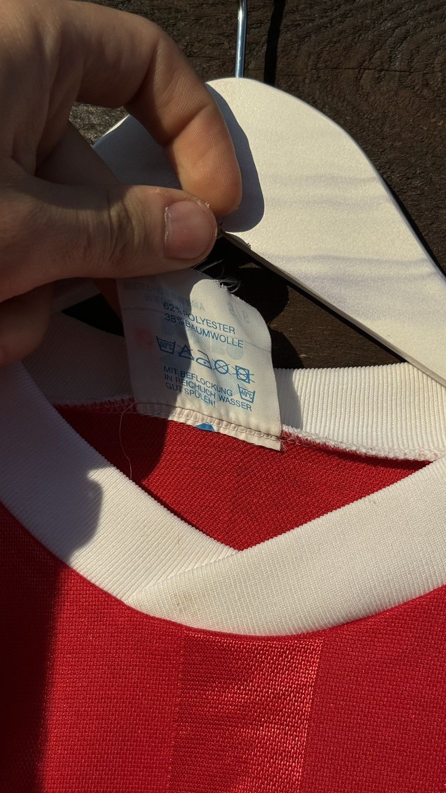 Vintage 1970’s -1980’s Made in West Germany Rombo red soccer jersey Size US M / EU 48-50 / 2 - 6 Thumbnail